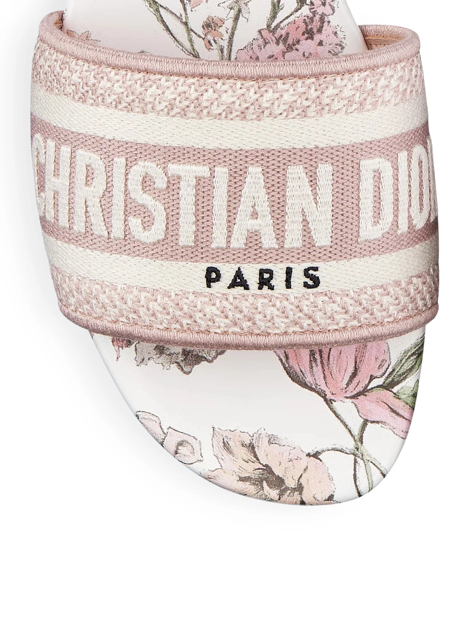 DWAY COTTON SANDAL EMBROIDERED WITH MILLEFIORI MOTIF, PINK COLOR - Image 4