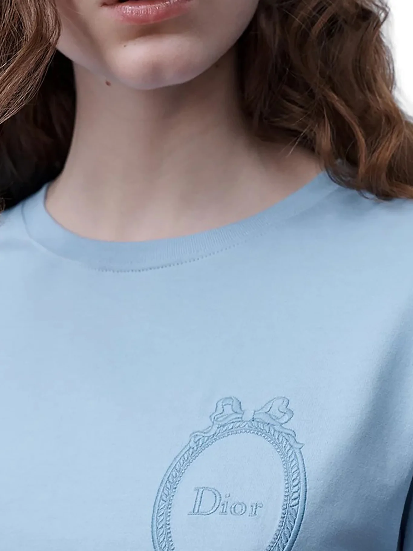 FITTED T-SHIRT WITH DIOR MEDALLION EMBROIDERY - Image 3