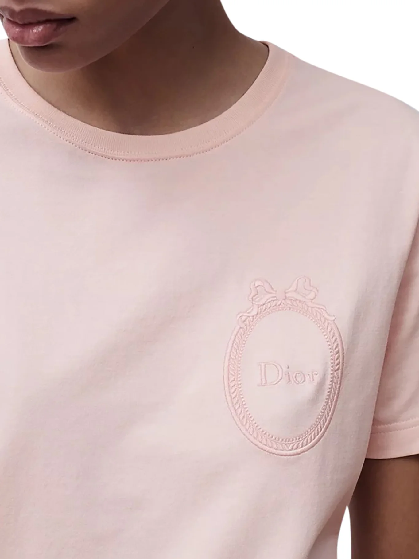 FITTED T-SHIRT WITH DIOR MEDALLION EMBROIDERY - Image 3