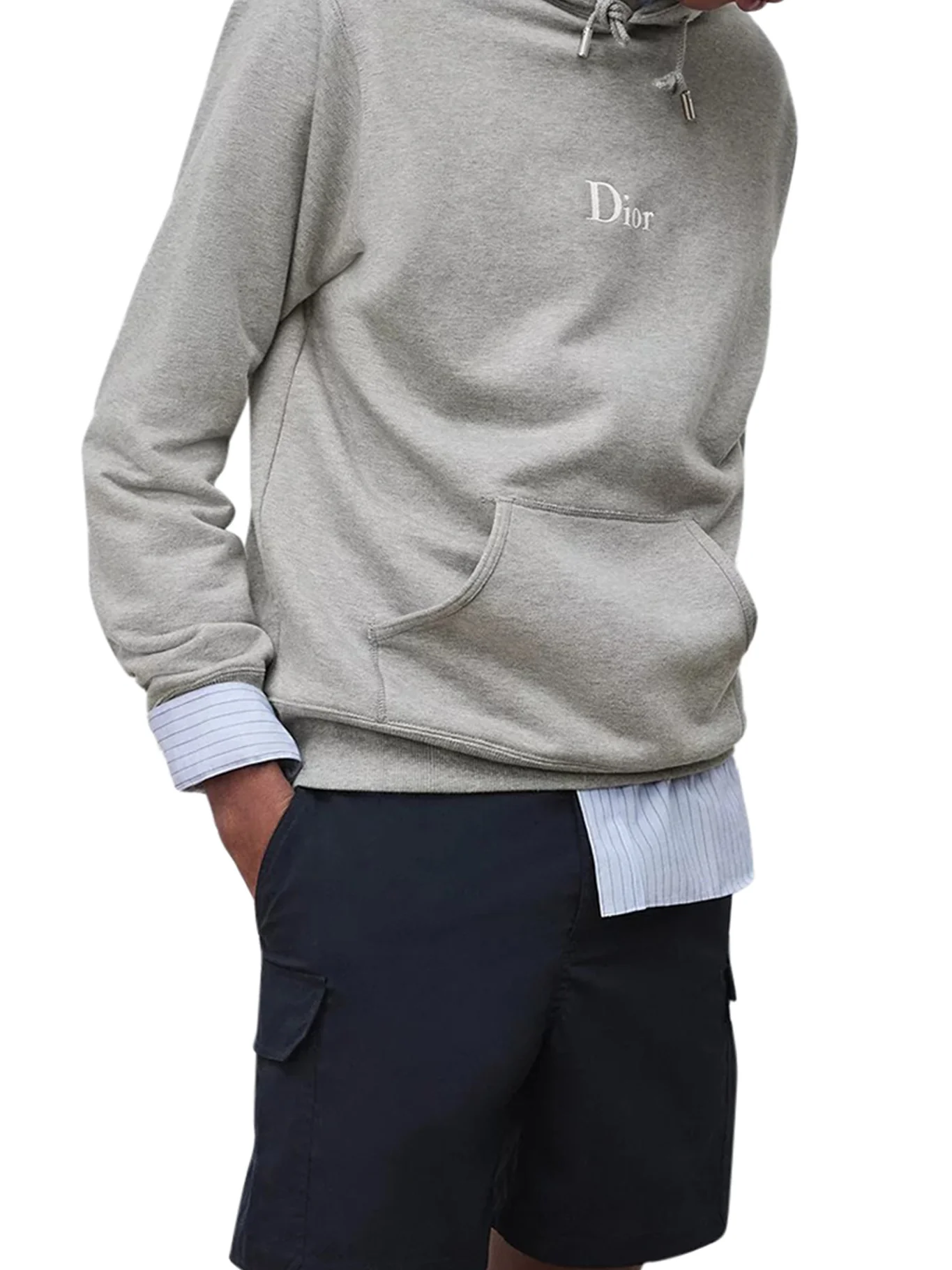 HOODIE WITH EMBROIDERY IN FLEECE COTTON - Image 3