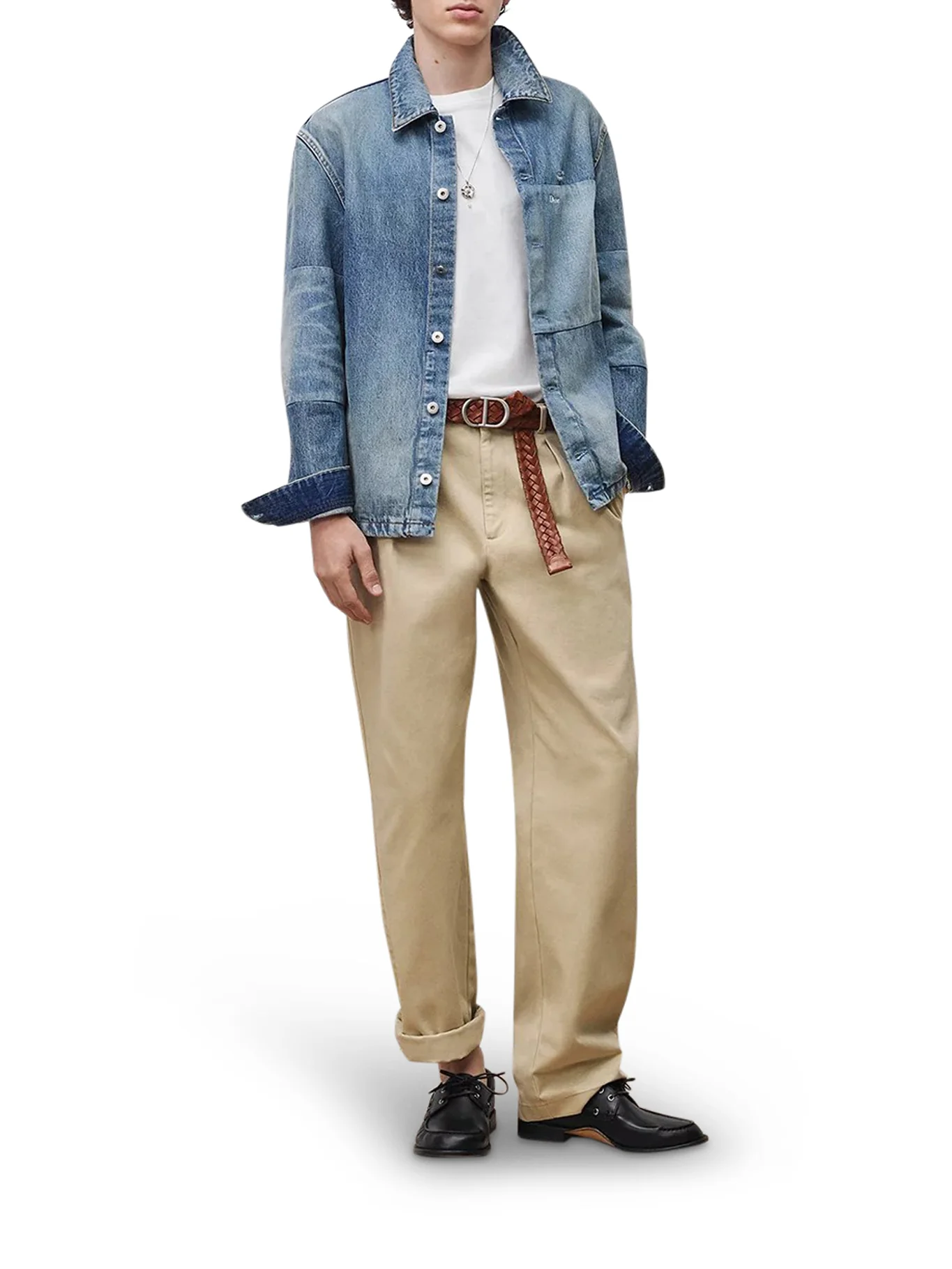 JACKET-SHIRT WITH PATCHWORK EFFECT - Image 2