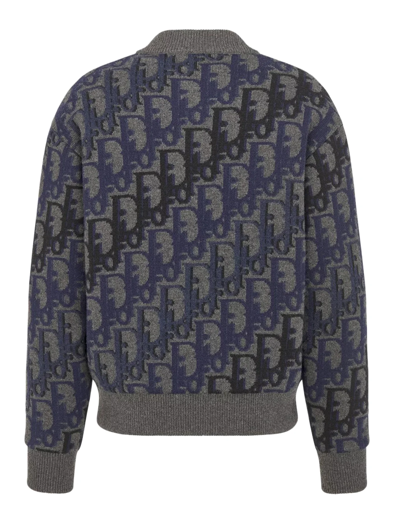 OBLIQUE WOOL KNIT JACKET - Image 2