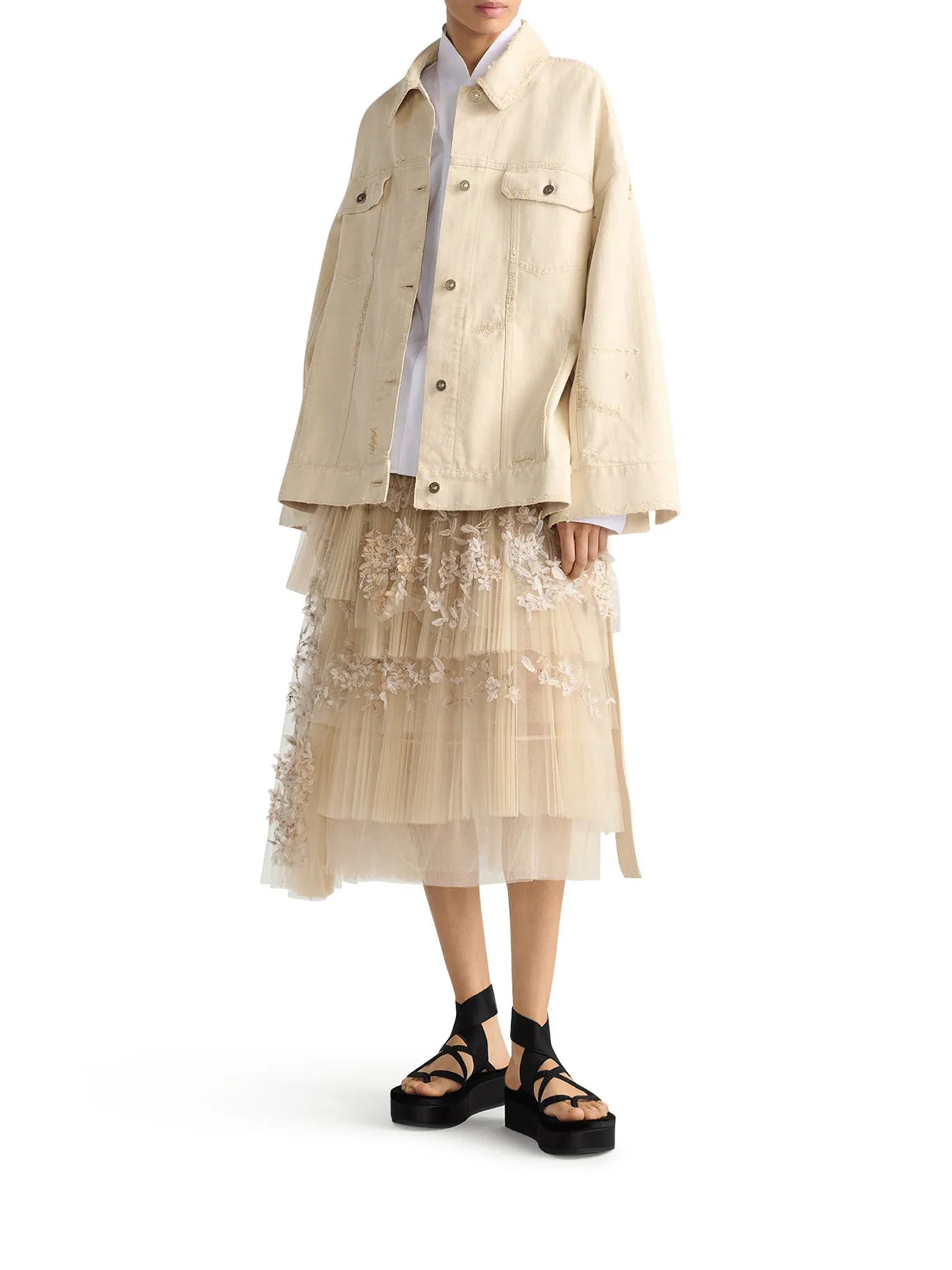 OVERSIZE JACKET WITH BELT - Image 2