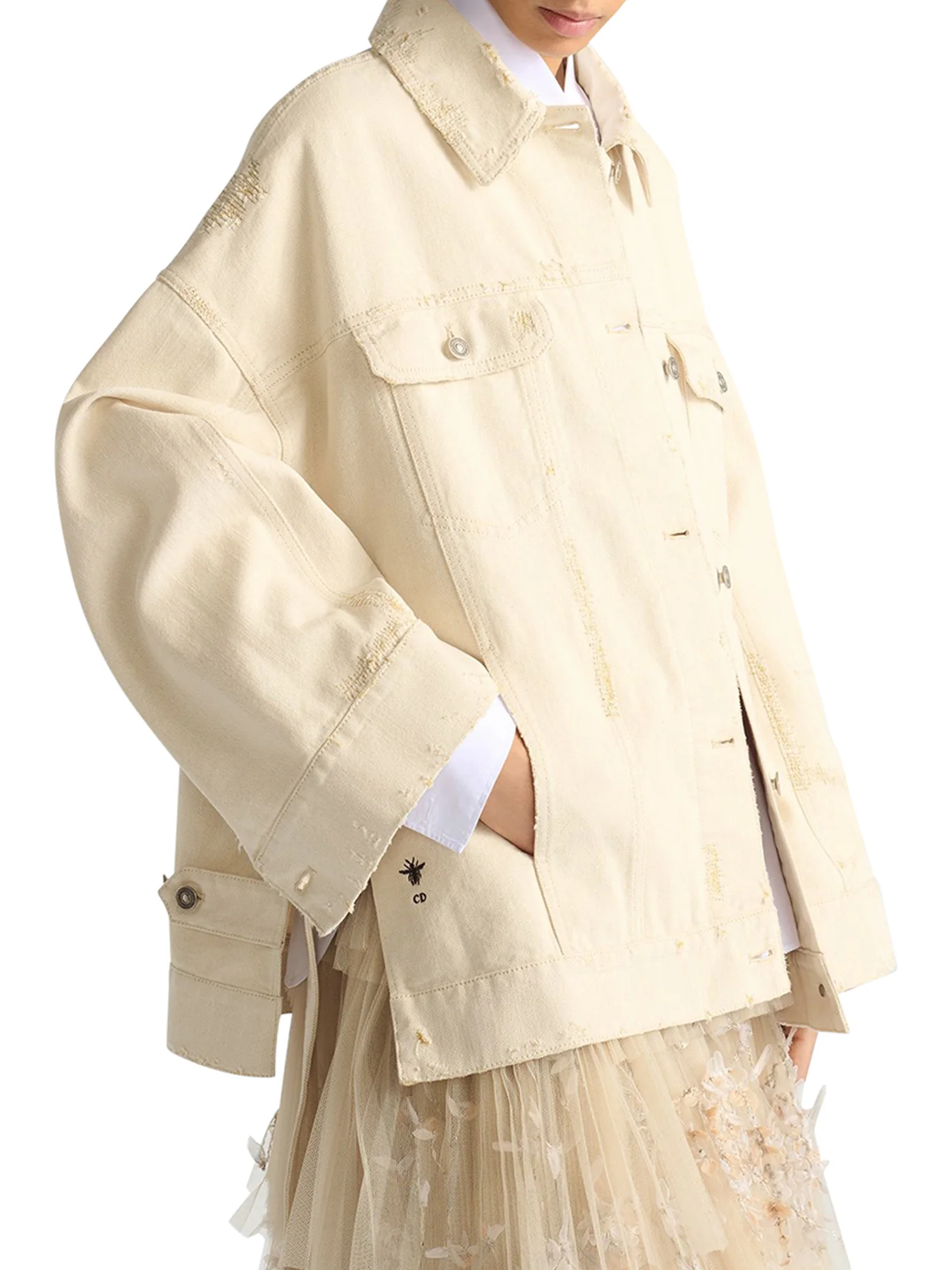 OVERSIZE JACKET WITH BELT - Image 3