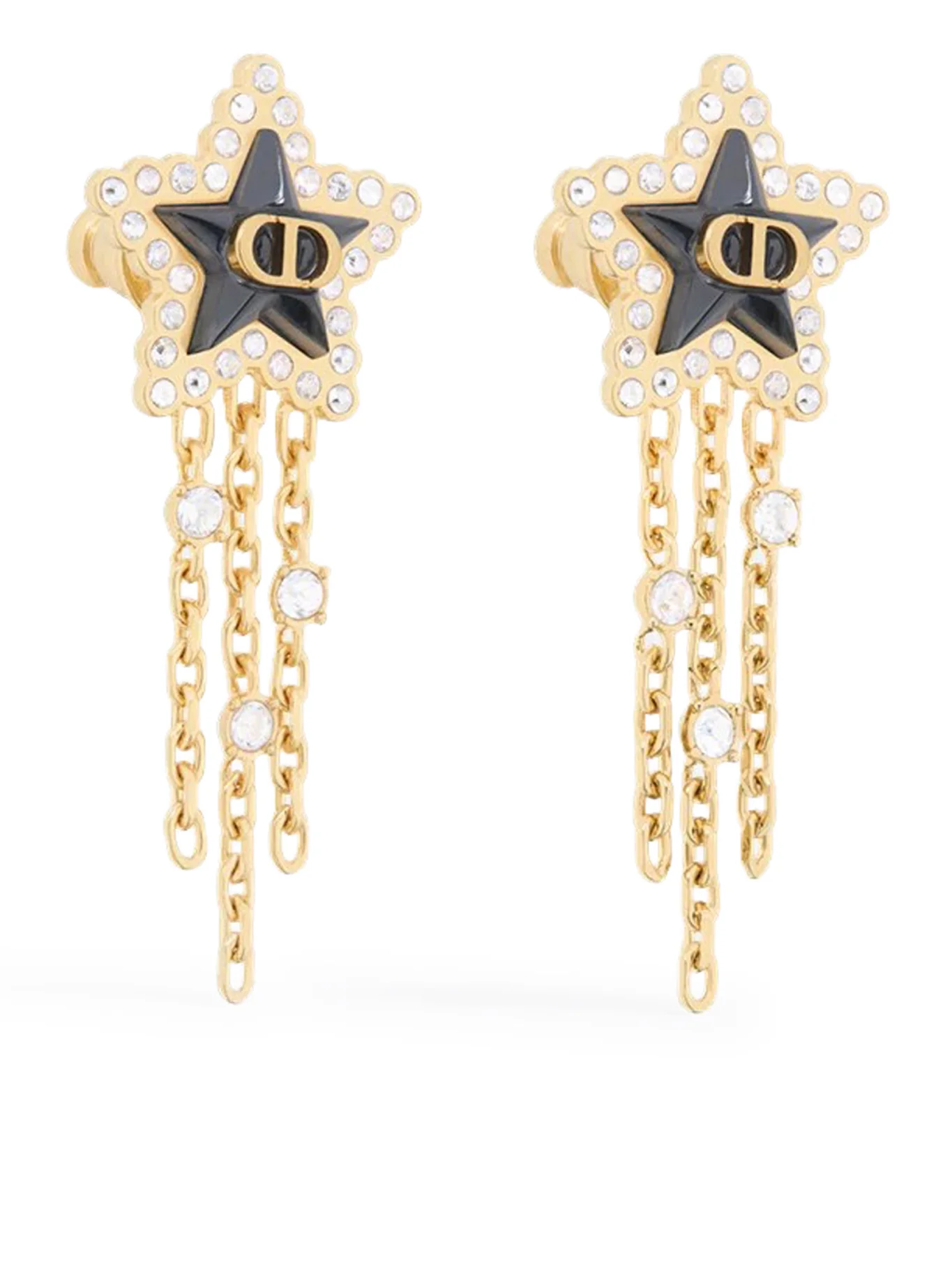 PETIT CD LUCKY BAROQUE GOLD-TONE METAL EARRINGS - Image 2