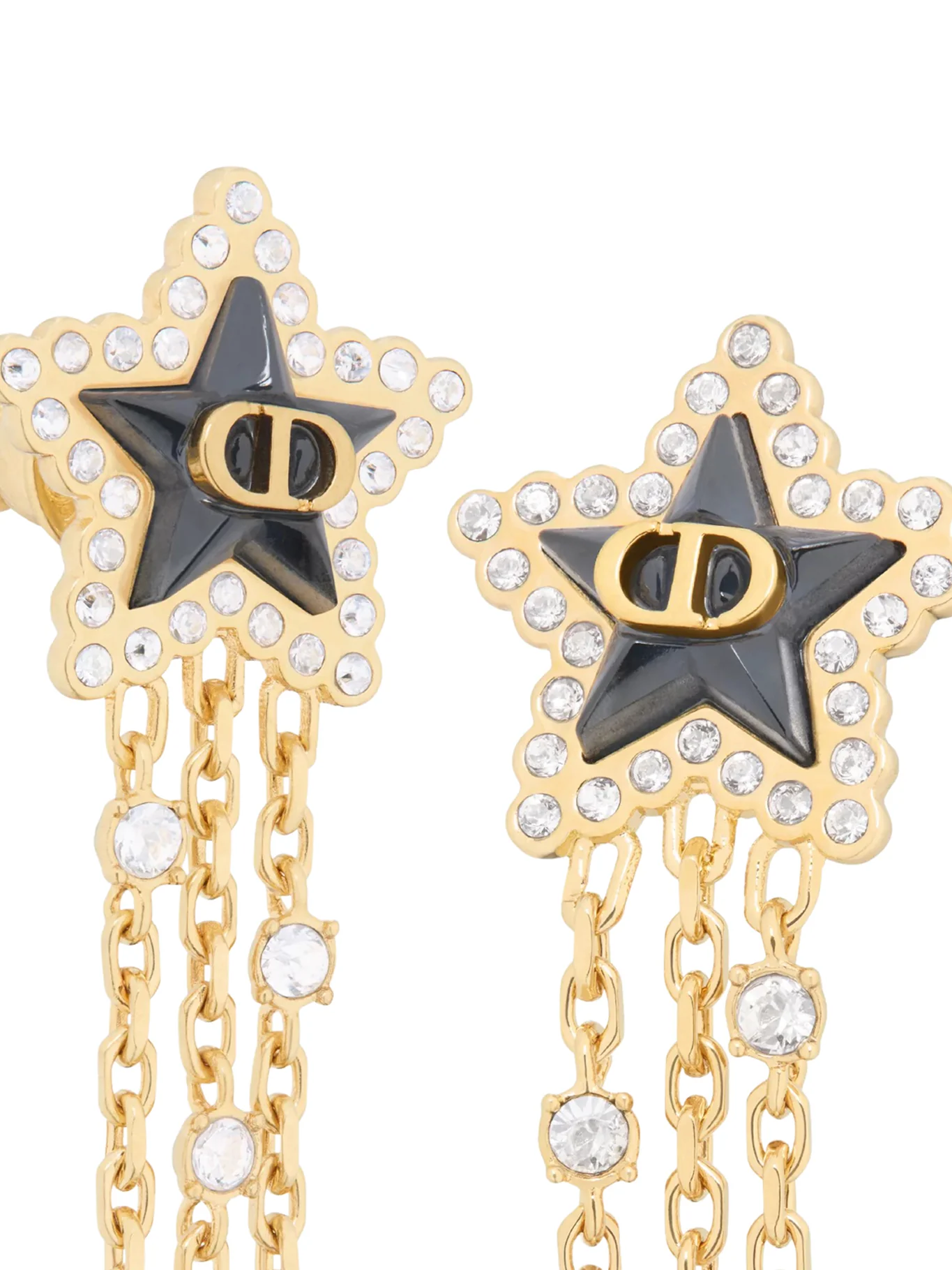 PETIT CD LUCKY BAROQUE GOLD-TONE METAL EARRINGS - Image 3