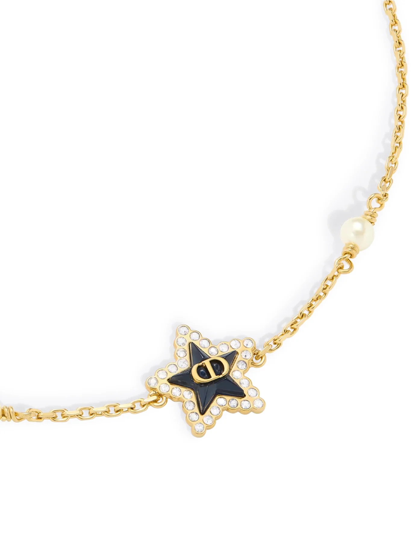 PETIT CD LUCKY BAROQUE METAL BRACELET WITH GOLD-COLOURED FINISH - Image 2