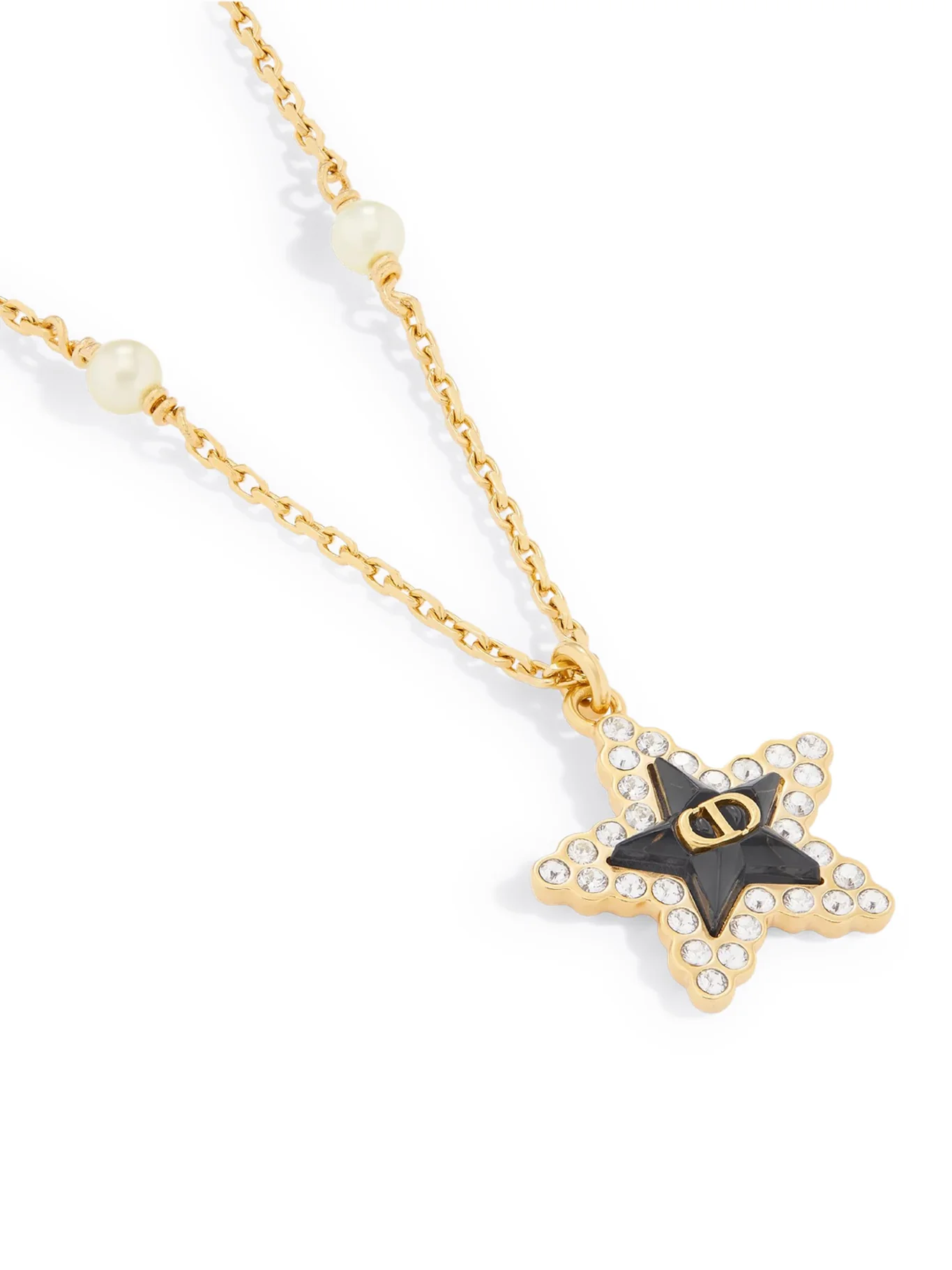 PETIT CD LUCKY BAROQUE NECKLACE IN GOLD-TONE MET - Image 2
