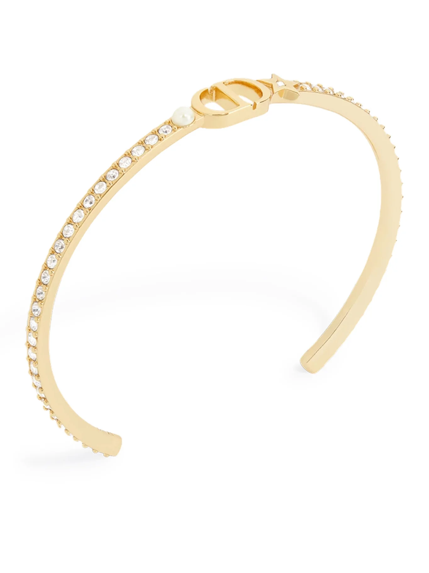 PETIT CD RIGID BRACELET WITH GOLD-COLOURED FINISH - Image 2