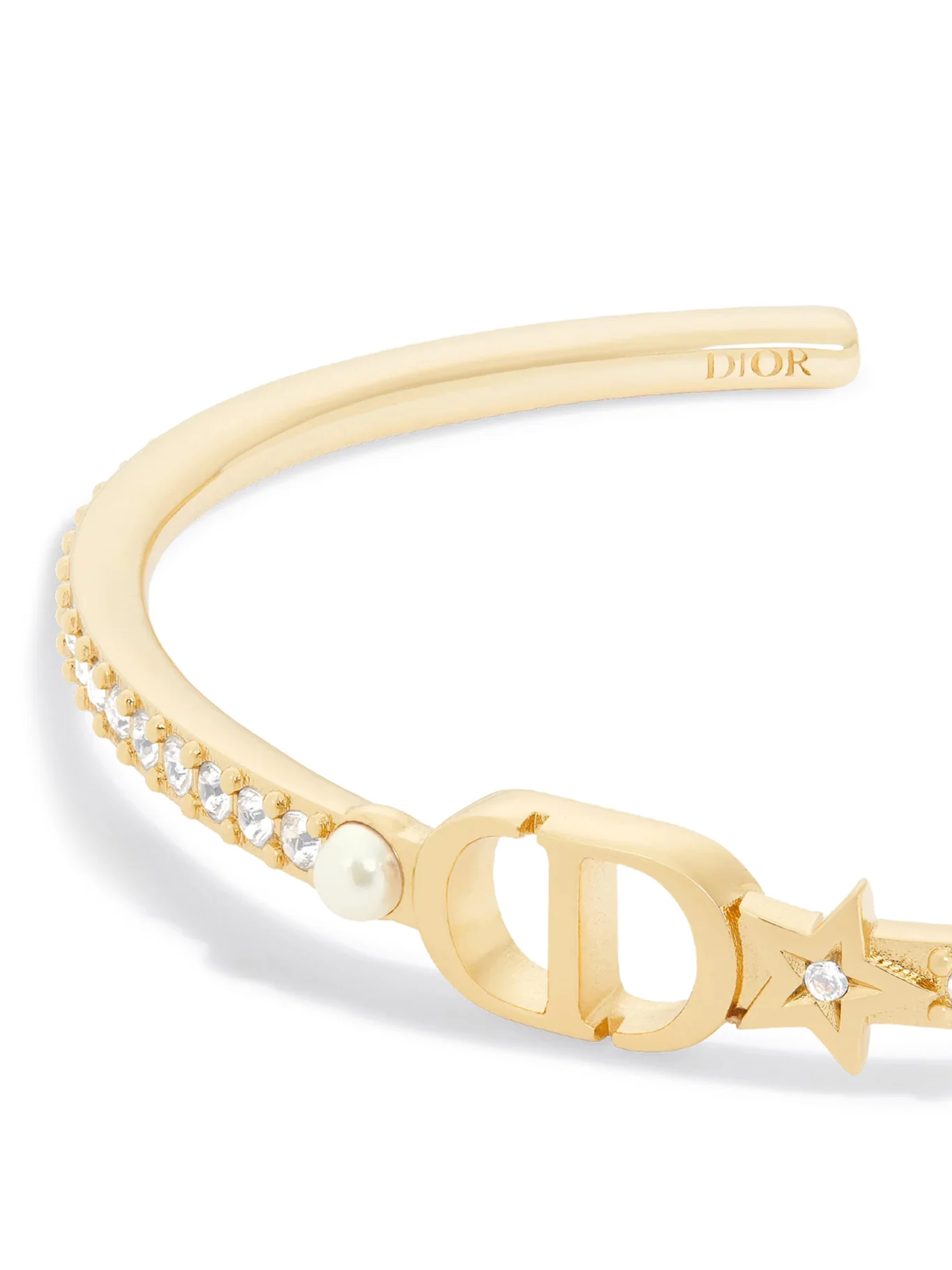 PETIT CD RIGID BRACELET WITH GOLD-COLOURED FINISH - Image 3
