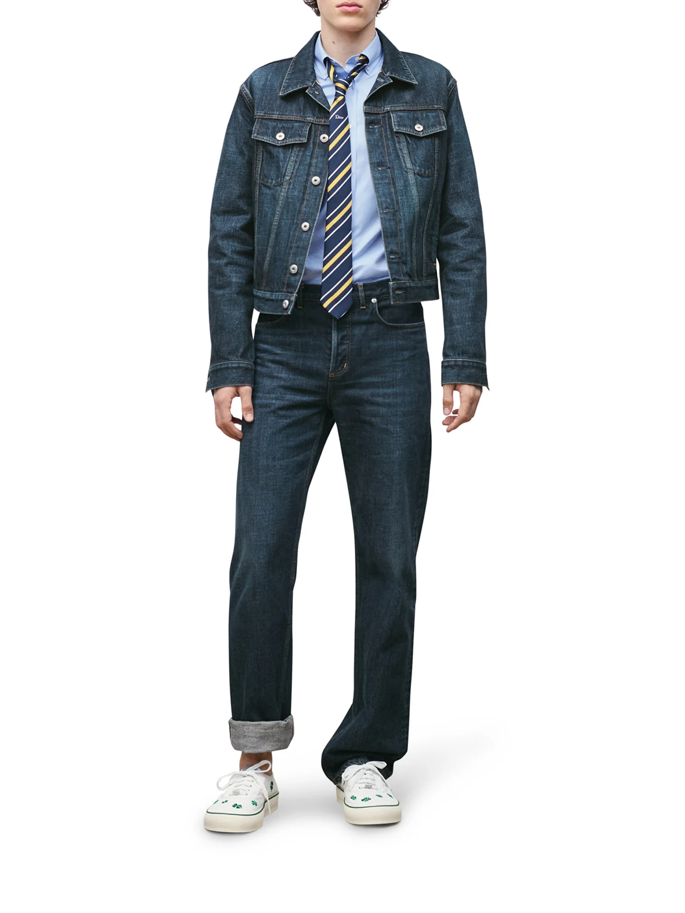 REGULAR FIT COTTON TWILL JEANS - Image 2