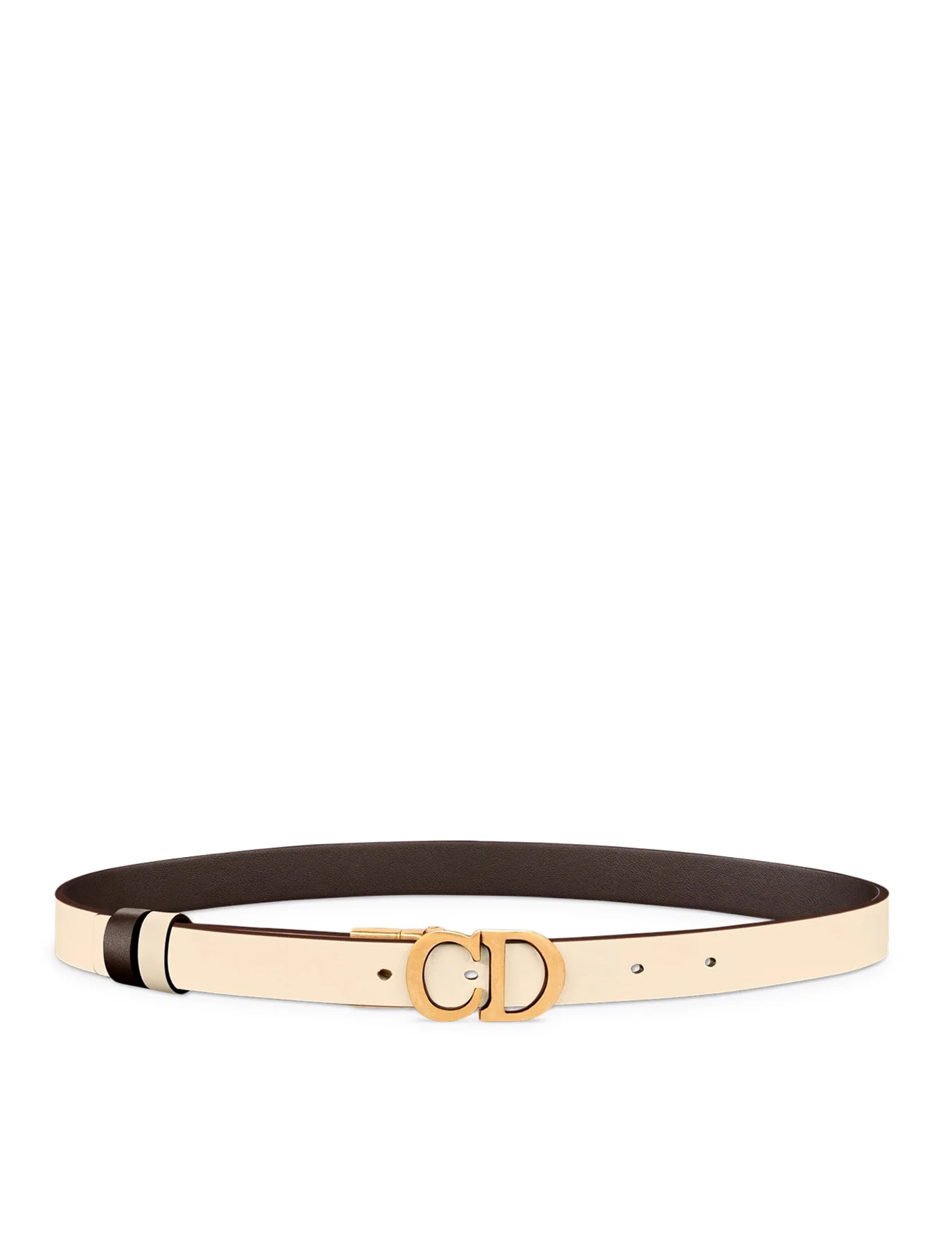 REVERSIBLE SADDLE BELT IN SMOOTH CALFSKIN - Image 2