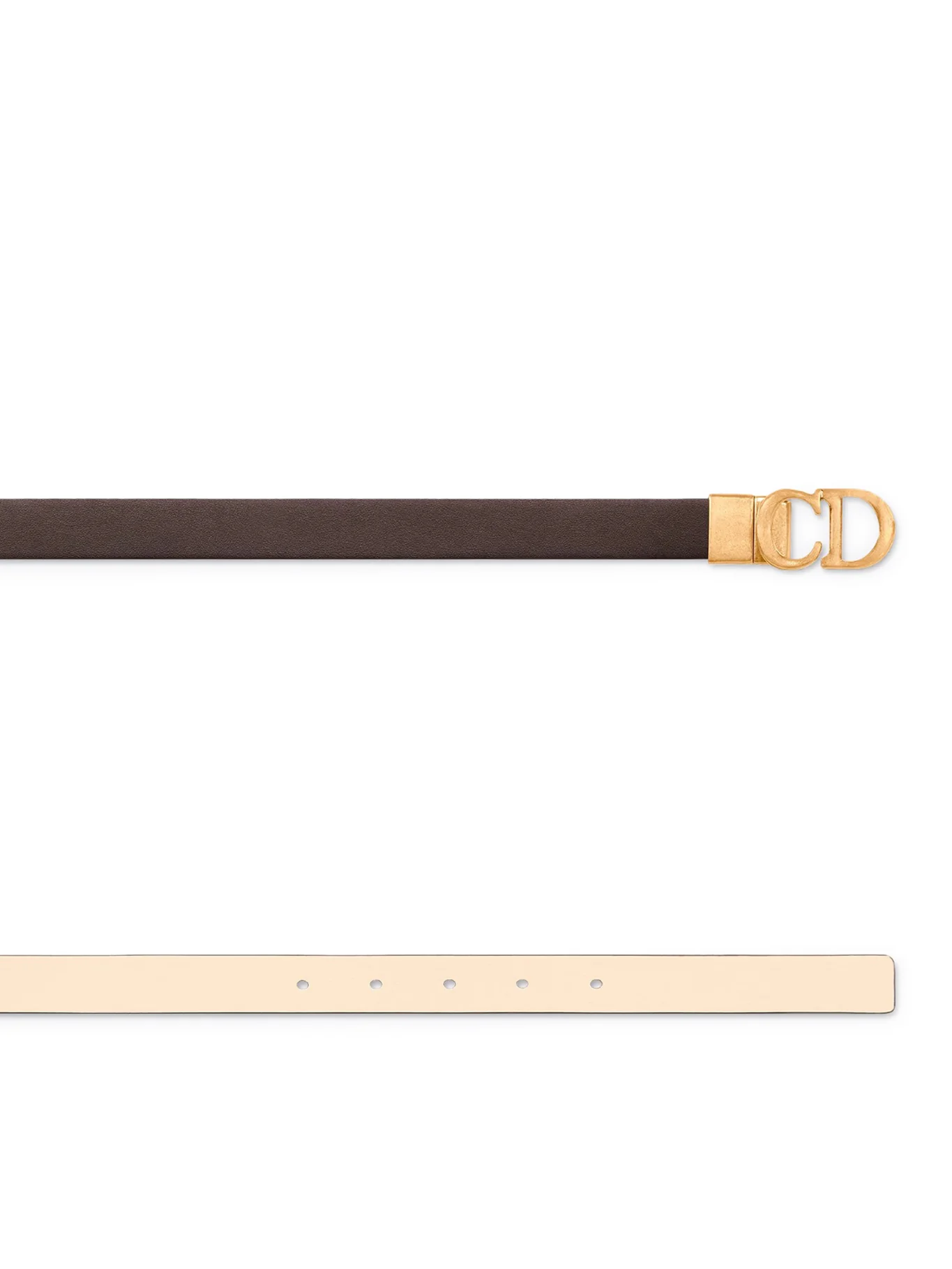 REVERSIBLE SADDLE BELT IN SMOOTH CALFSKIN - Image 3