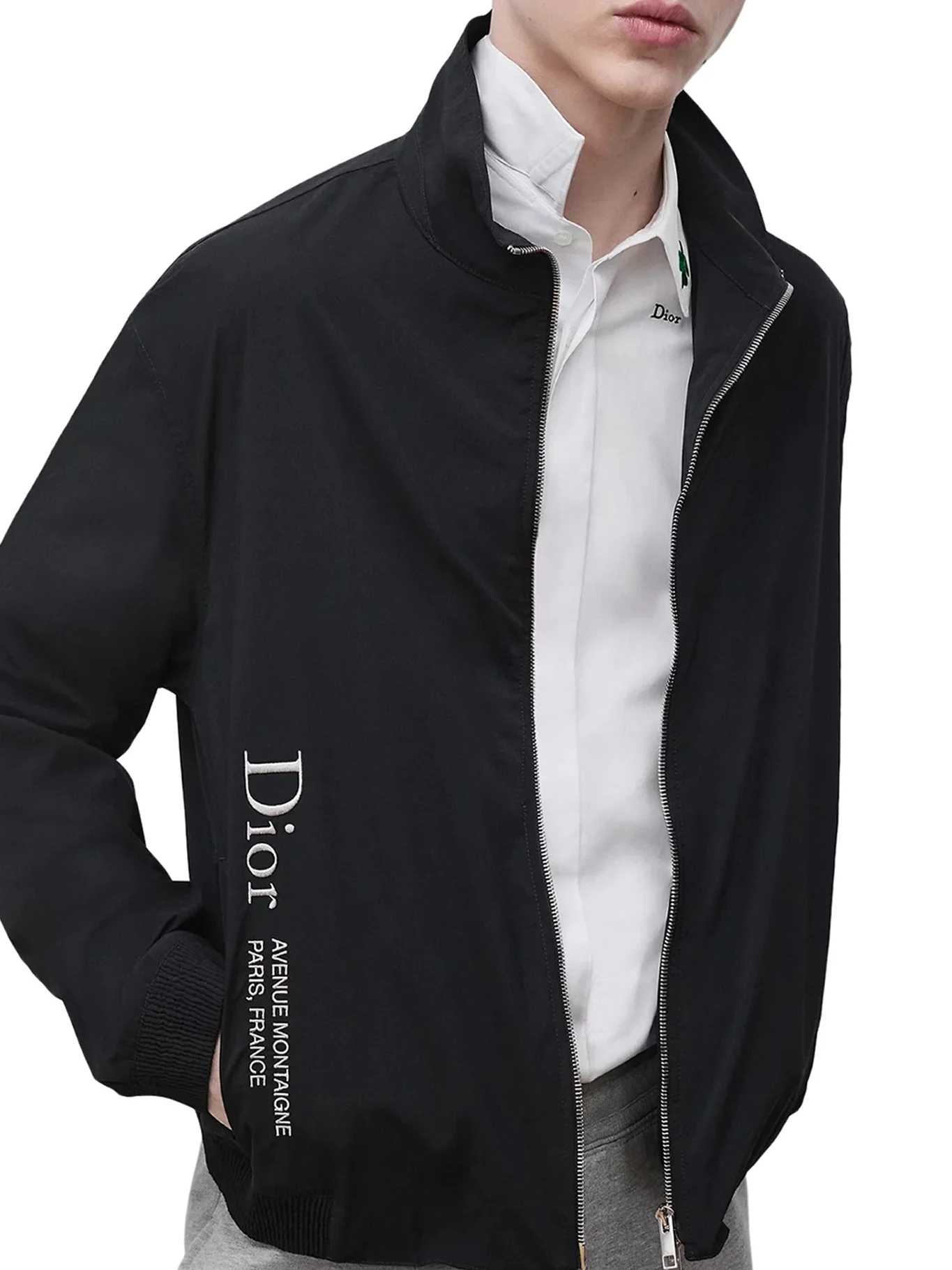 SHIRT WITH ZIP AND MONTAIGNE EMBROIDERY - Image 4