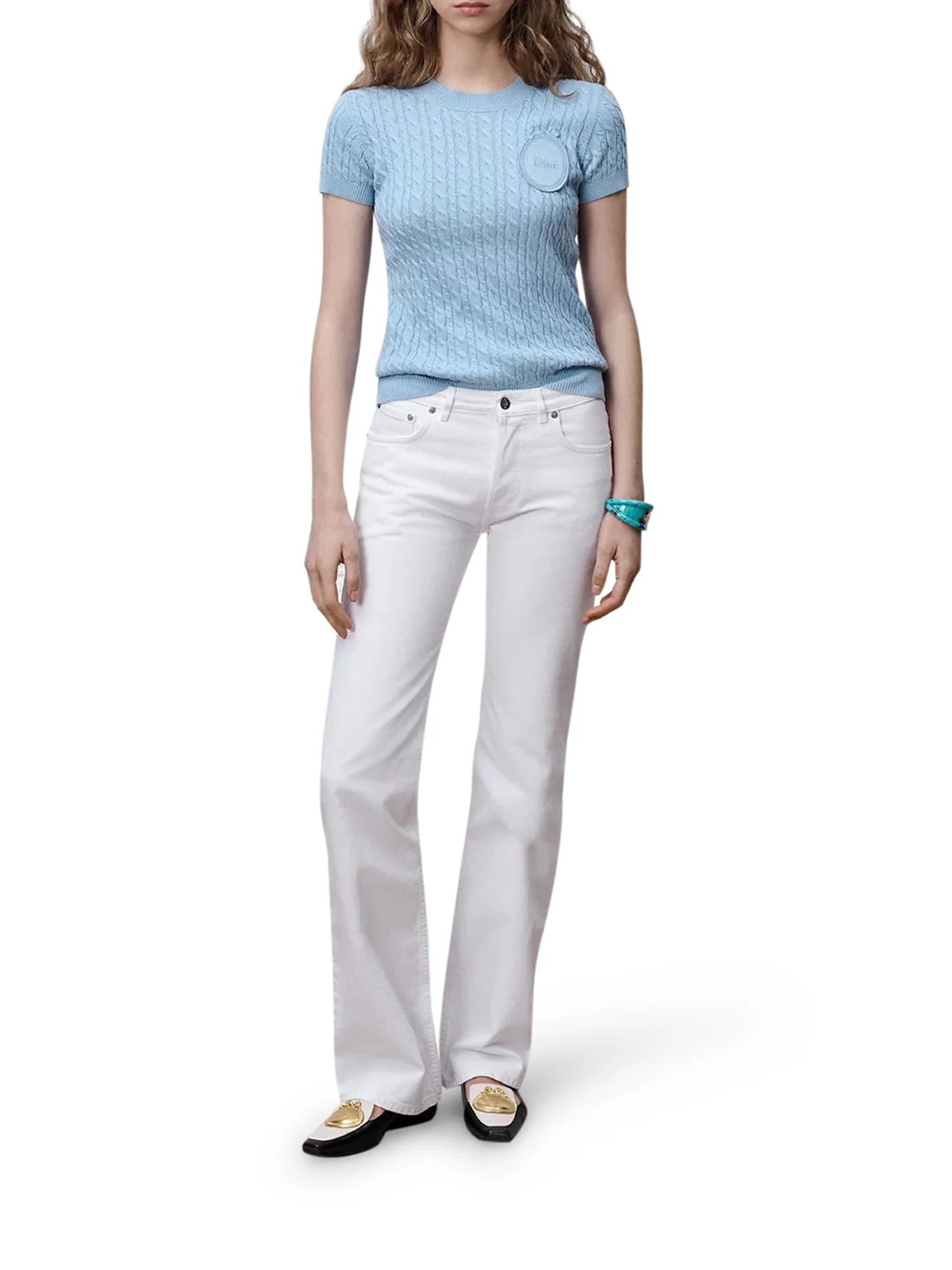 SHORT-SLEEVED DIOR MÉDAILLON SWEATER - Image 2