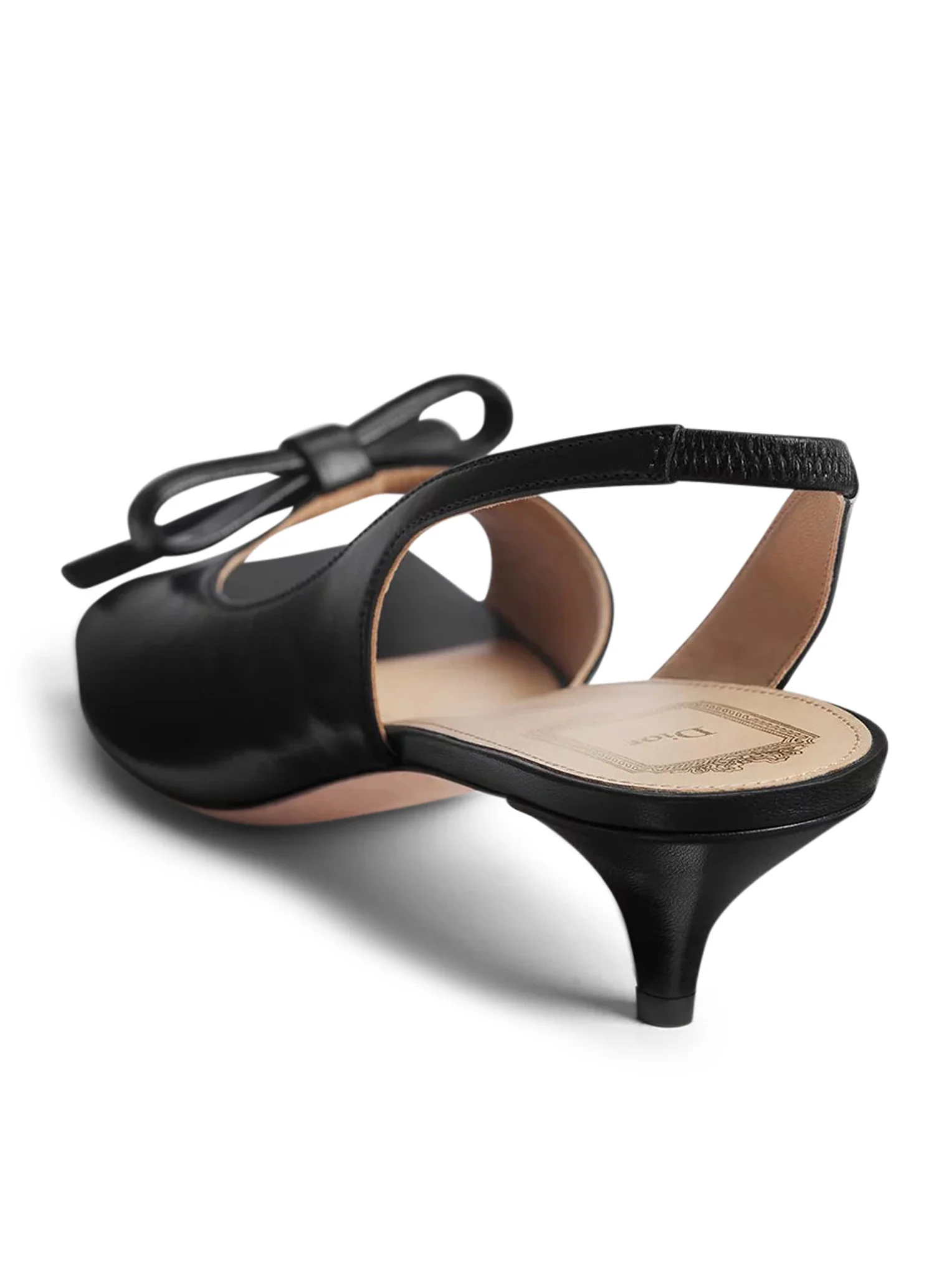 SLINGBACK BOW SANDAL WITH HEEL - Image 4