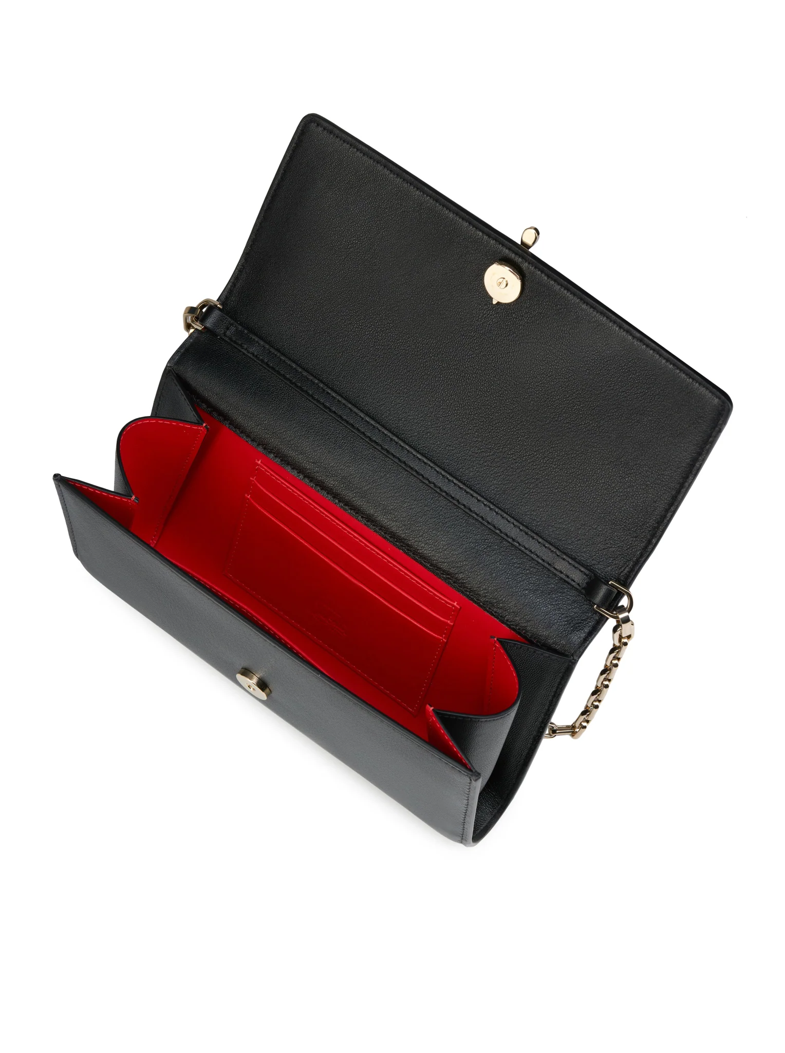 BETTINA WALLET ON CHAIN IN BLACK NAPPA LEATHER - Image 5