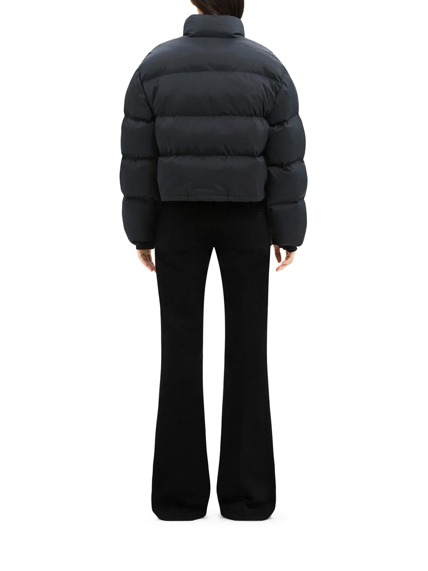 PADDED NYLON BOMBER JACKET WITH EMBROIDERED AC LOGO - Image 3
