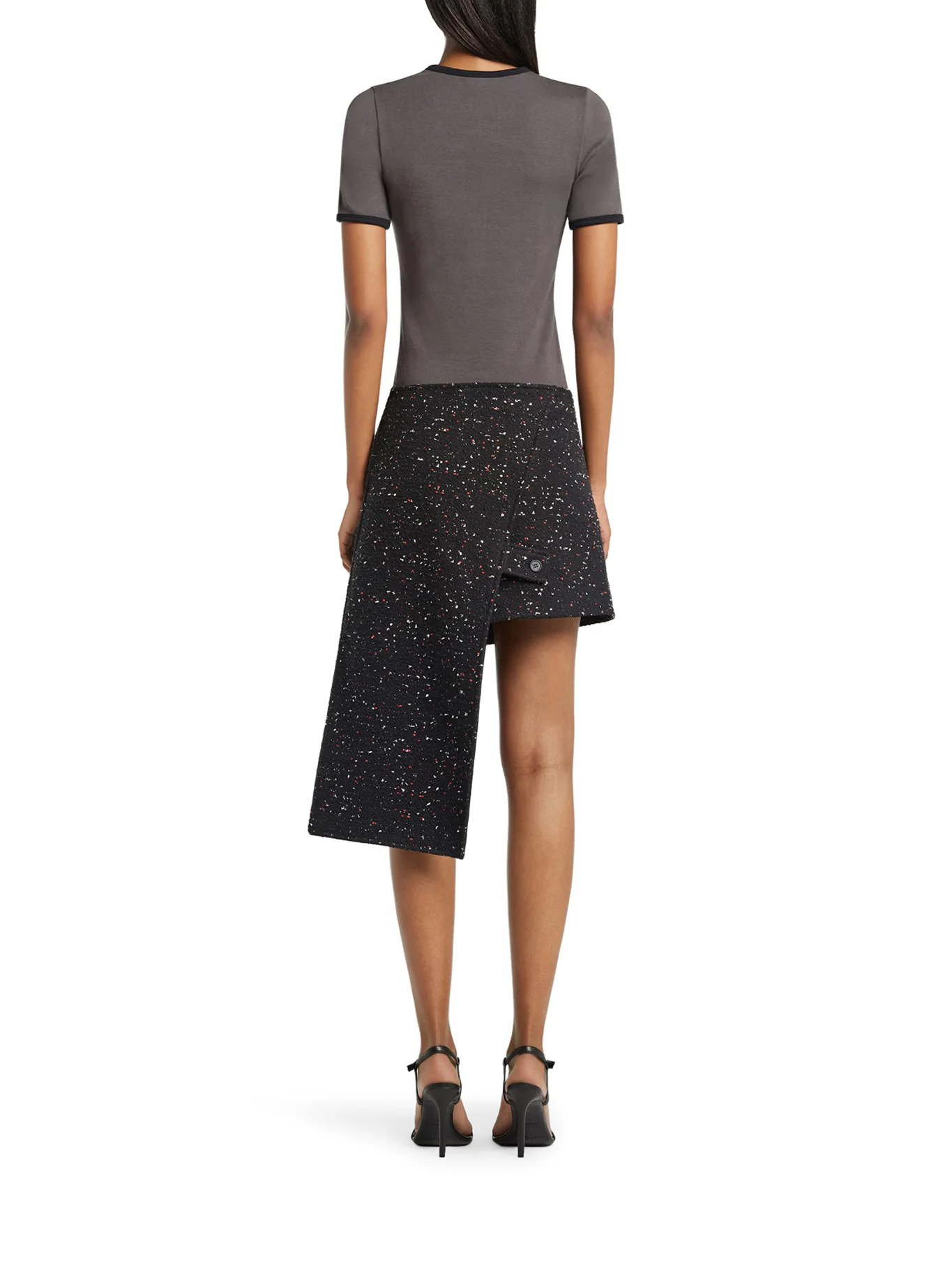T-SHIRT WITH CONTRASTING COTTON PROFILES - Image 3