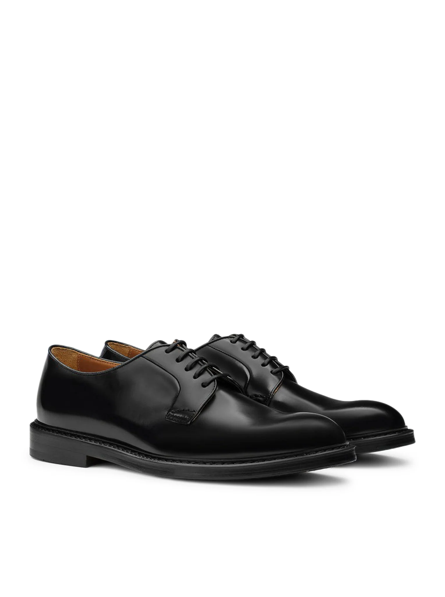 LEATHER LACE-UP DERBY SHOE - Image 2