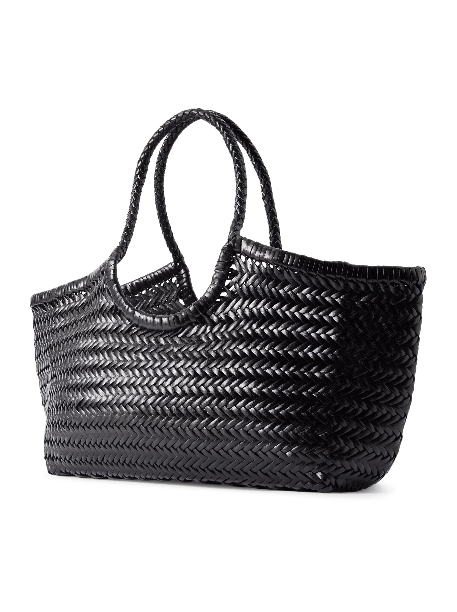 NANTUCKET BIG TOTE BAG IN WOVEN LEATHER - Image 3
