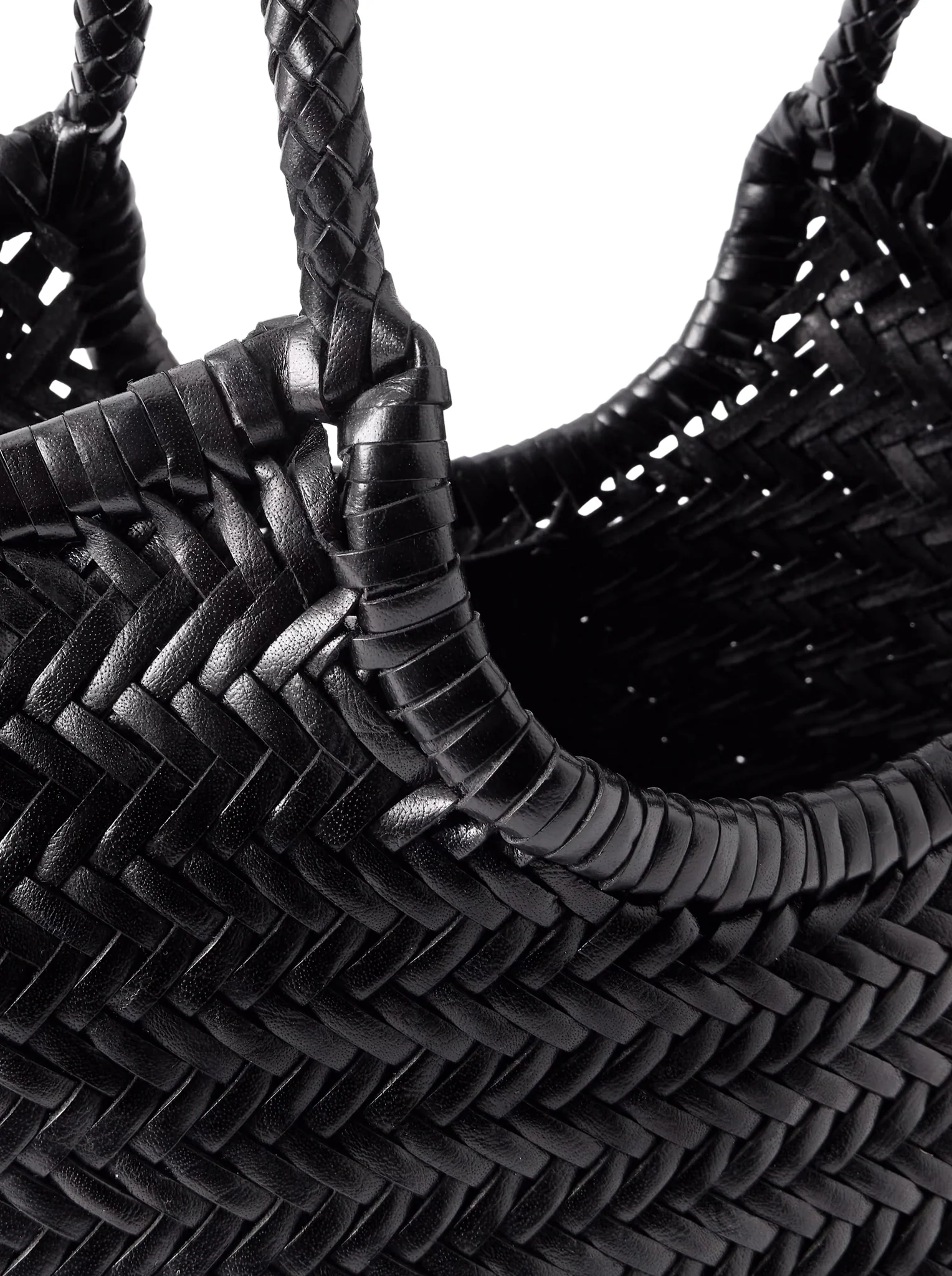 NANTUCKET BIG TOTE BAG IN WOVEN LEATHER - Image 5