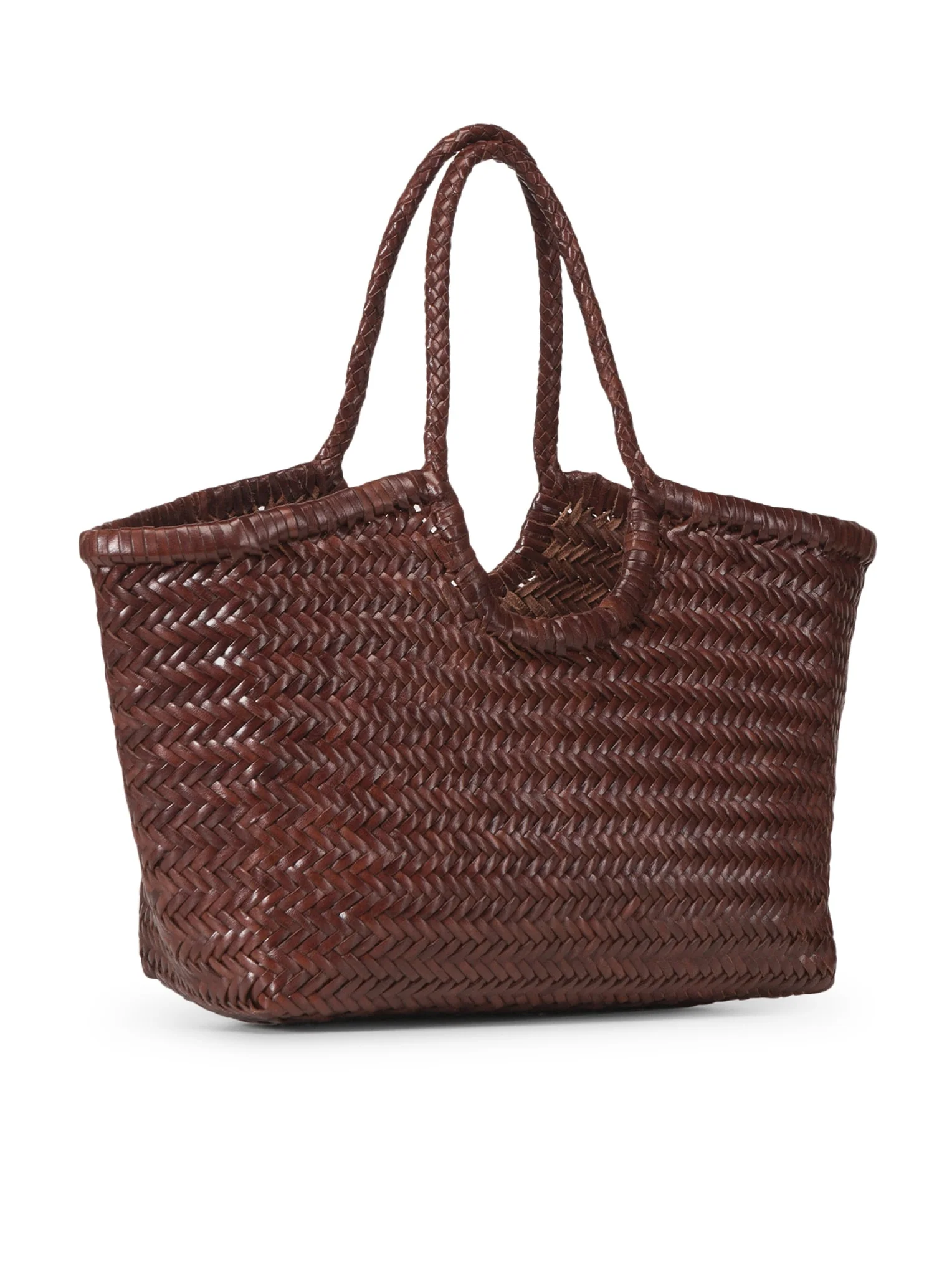 NANTUCKET BIG TOTE BAG IN WOVEN LEATHER - Image 3