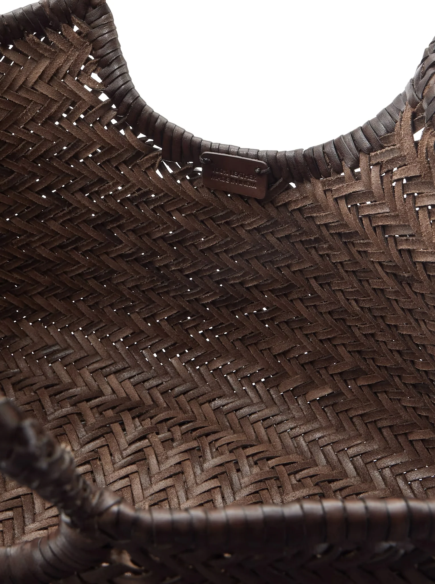 NANTUCKET BIG TOTE BAG IN WOVEN LEATHER - Image 4
