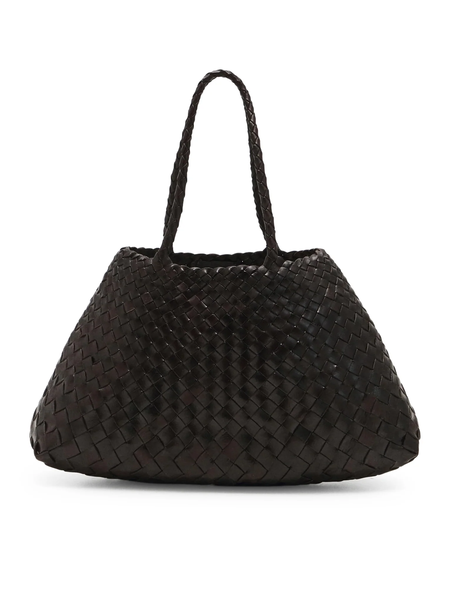 SANTA CROCE BIG WOVEN LEATHER BAG - Image 4