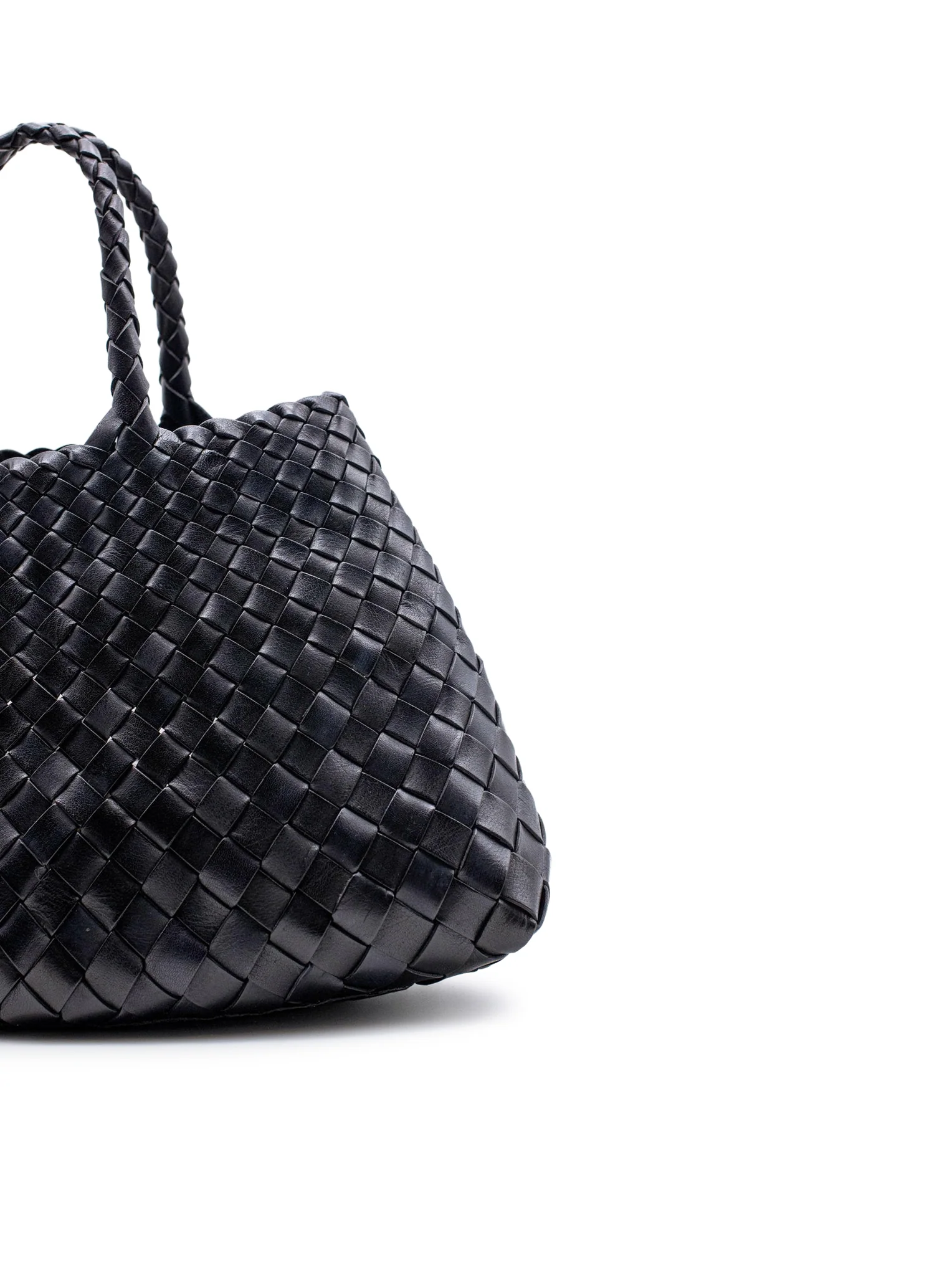 SANTA CROCE SMALL BLACK LEATHER BAG - Image 5