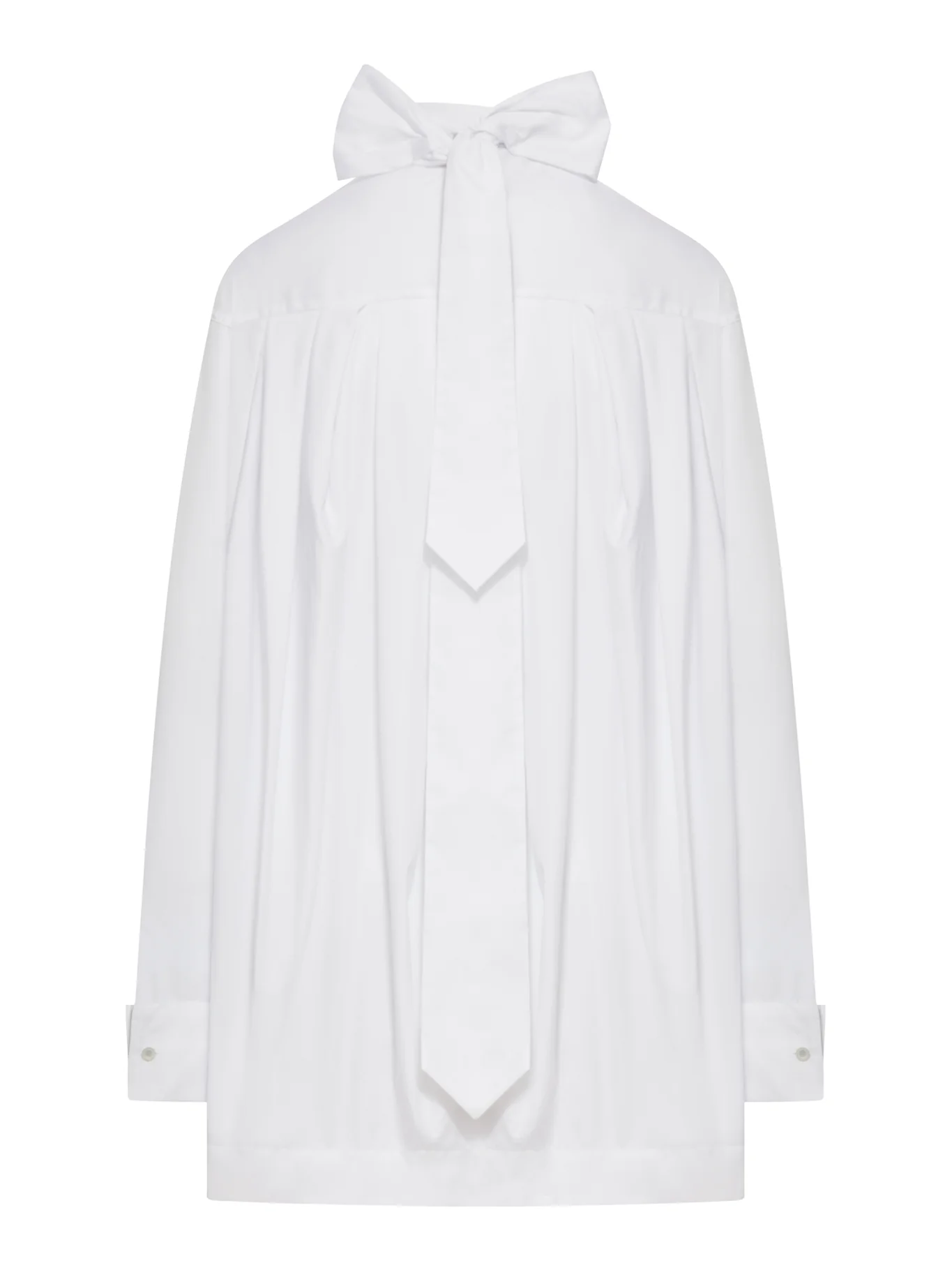 COTTON SHIRT WITH BOW CLOSURE - Image 2