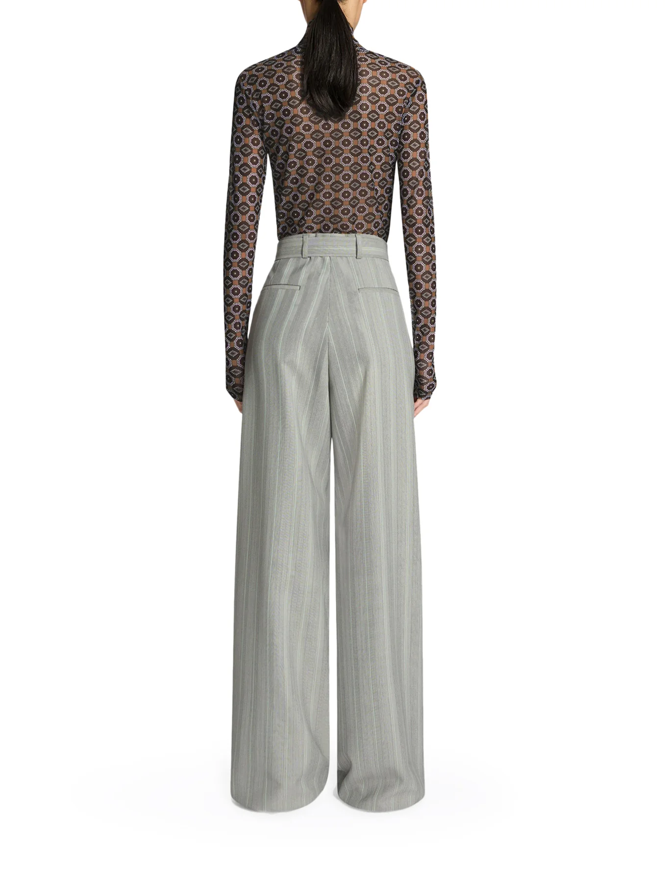HIGH NECK T-SHIRT WITH PRINT - Image 3