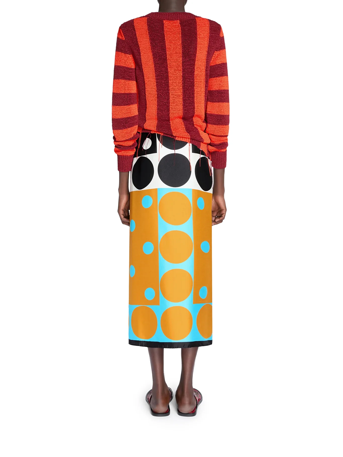 LONG WRAP PENCIL SKIRT - Image 4