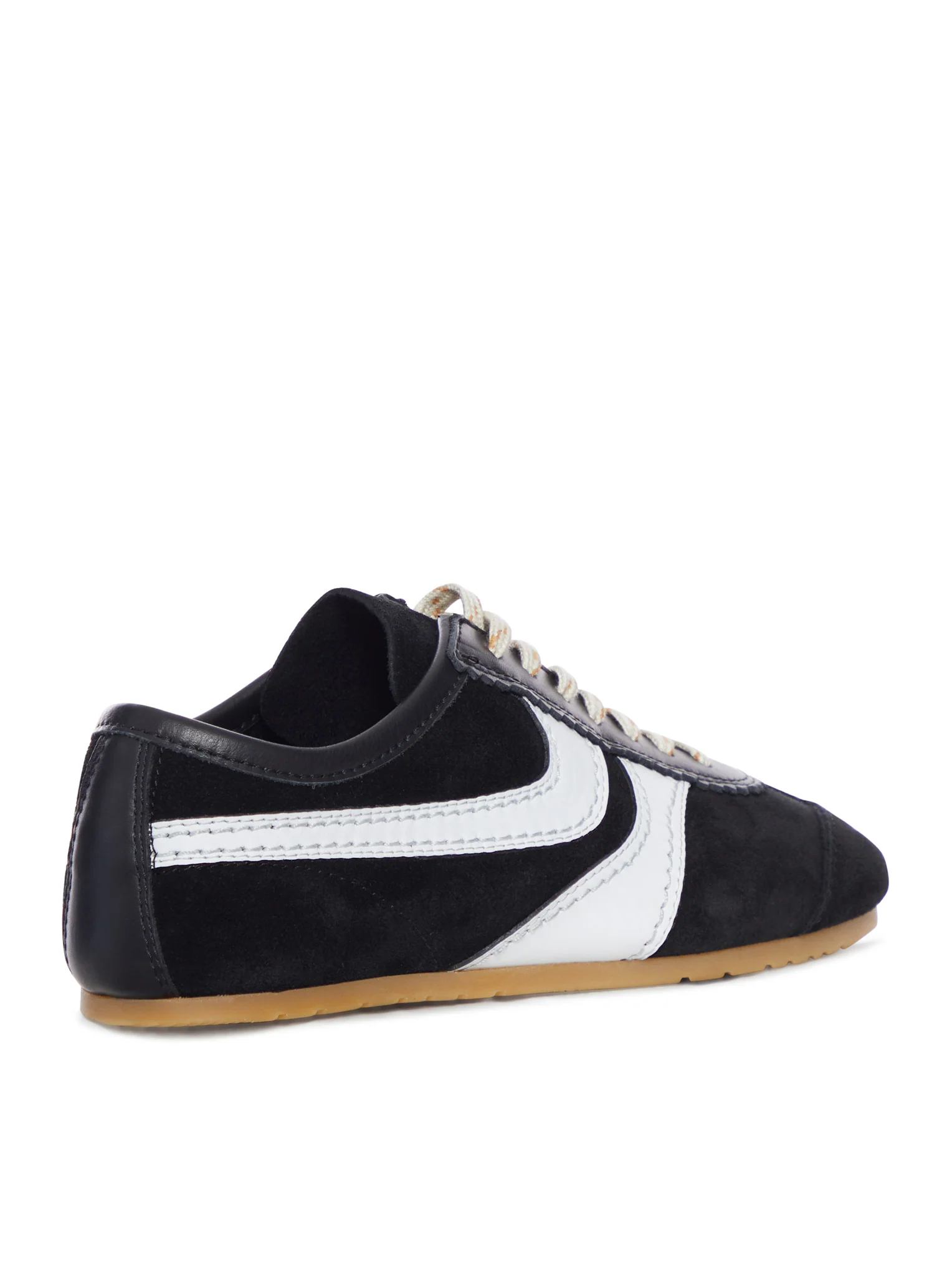 TWO-TONE LEATHER AND SUEDE SNEAKERS - Image 3