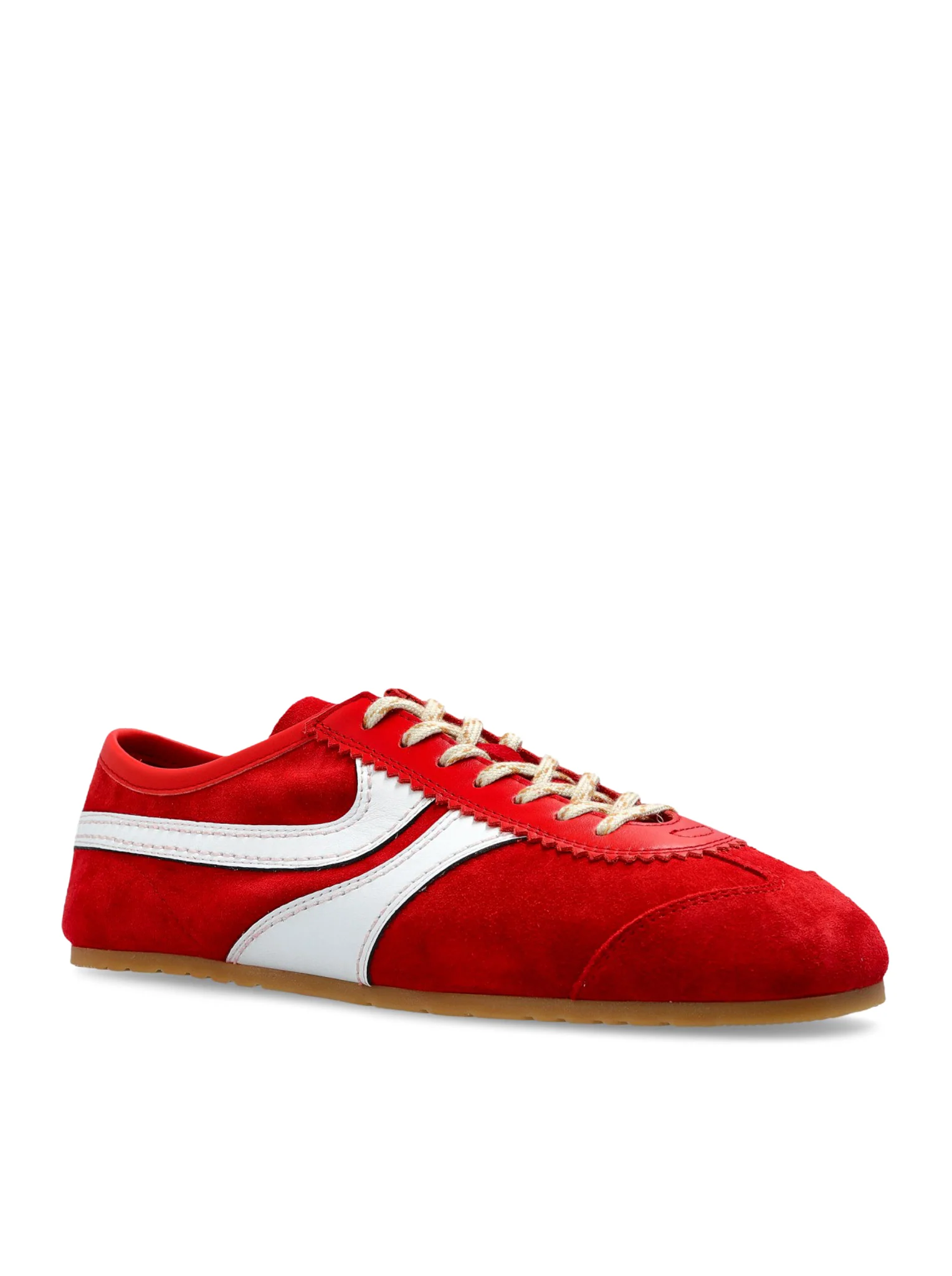 TWO-TONE LEATHER AND SUEDE SNEAKERS - Image 2