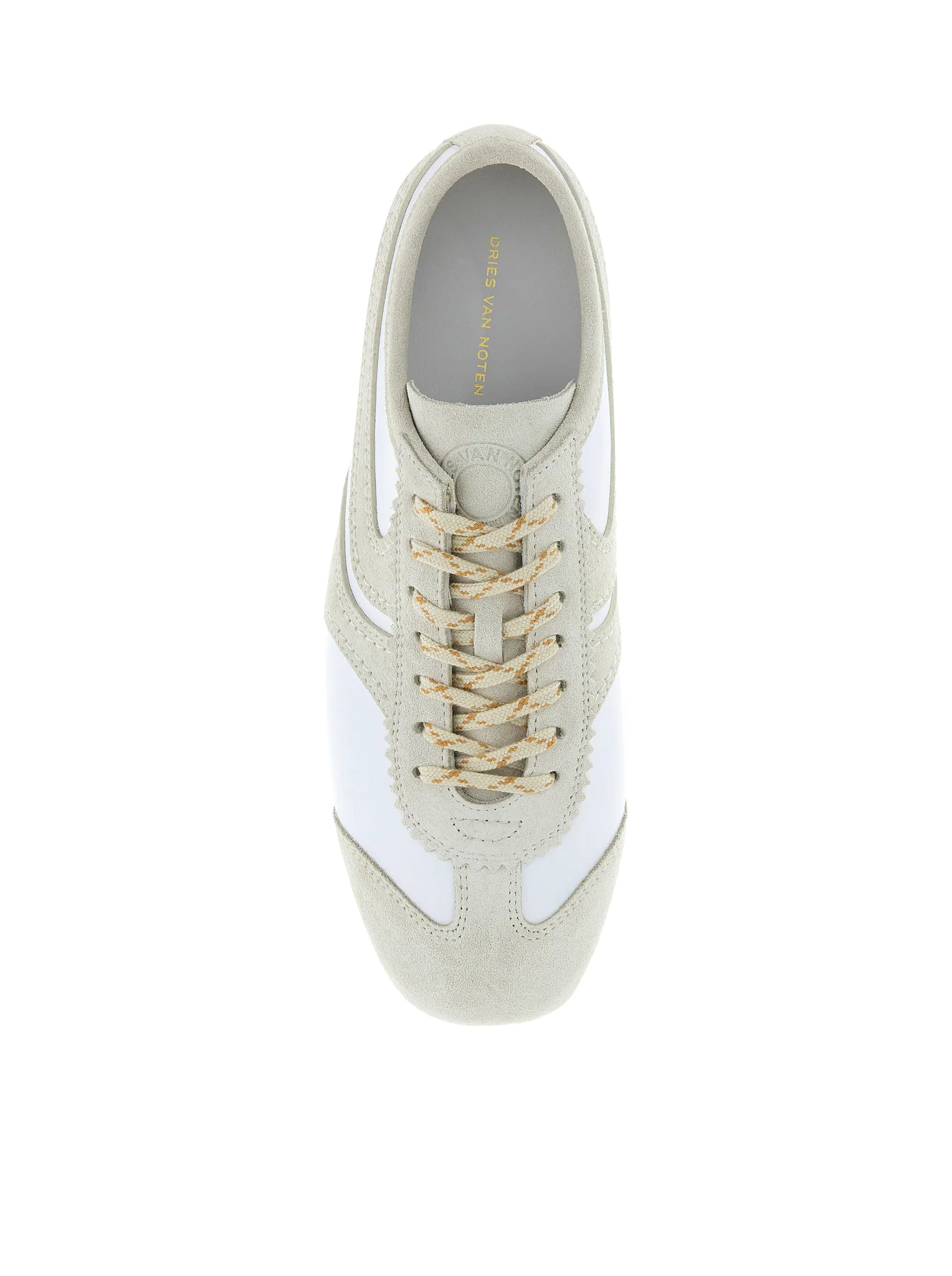 TWO-TONE LEATHER AND SUEDE SNEAKERS - Image 4