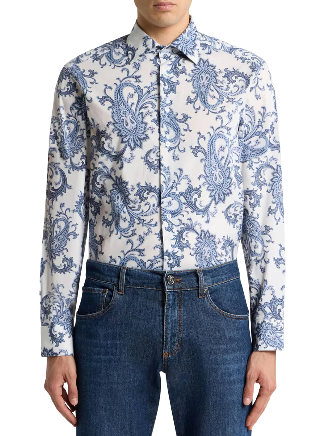 COTTON SHIRT WITH PAISLEY PATTERN - Image 2