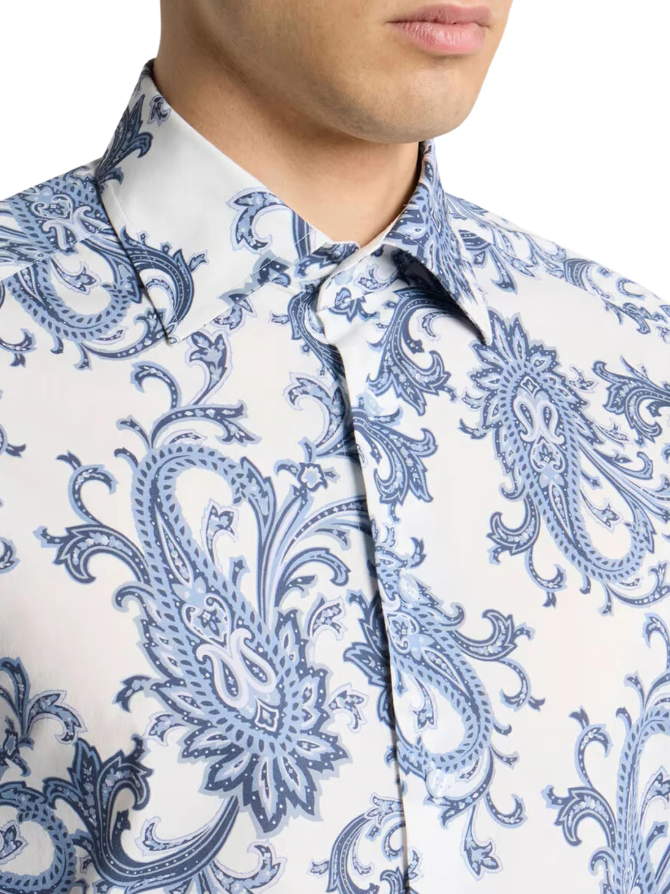 COTTON SHIRT WITH PAISLEY PATTERN - Image 4