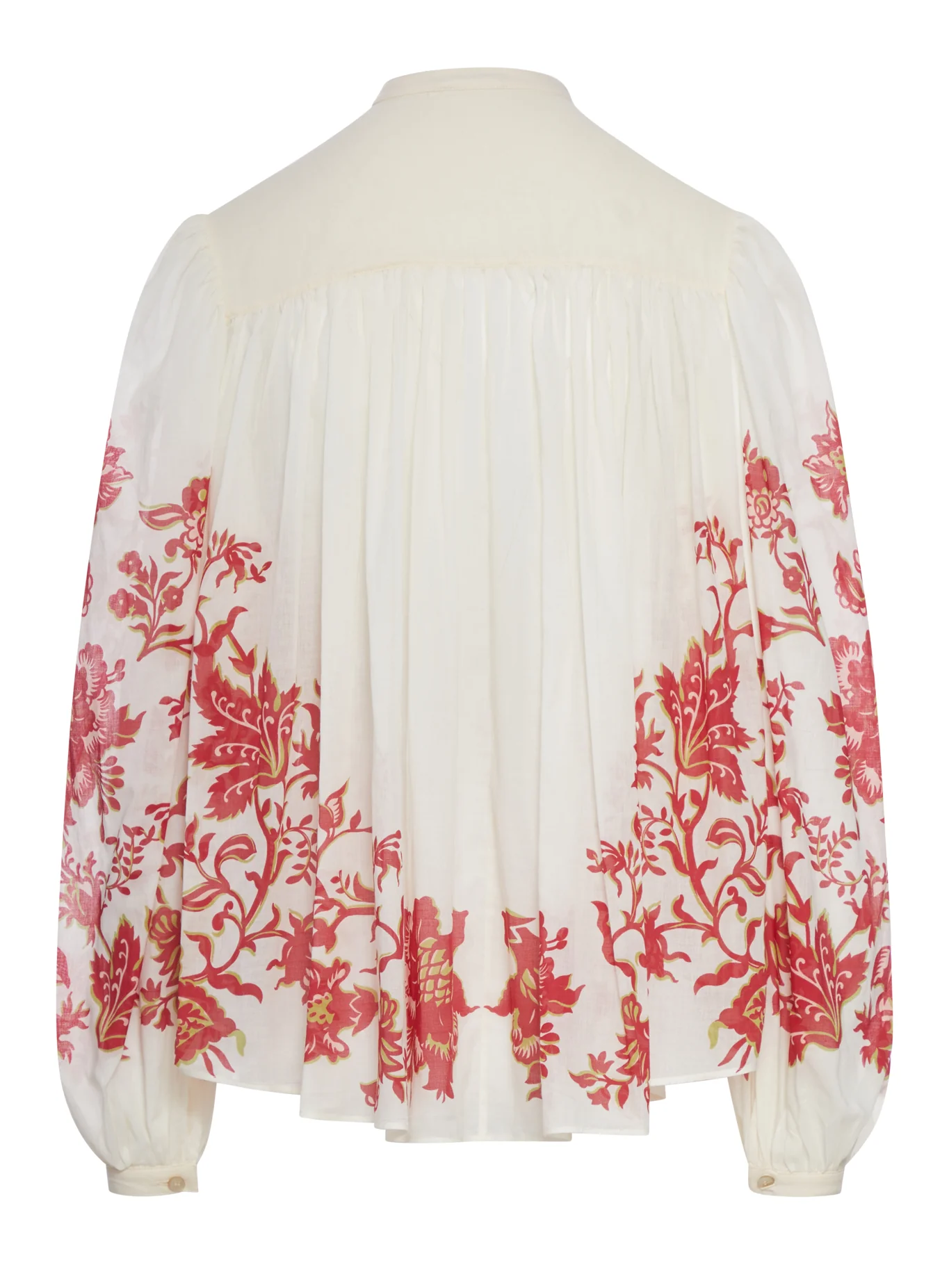 COTTON VOILE BLOUSE WITH FLORAL PRINT - Image 2