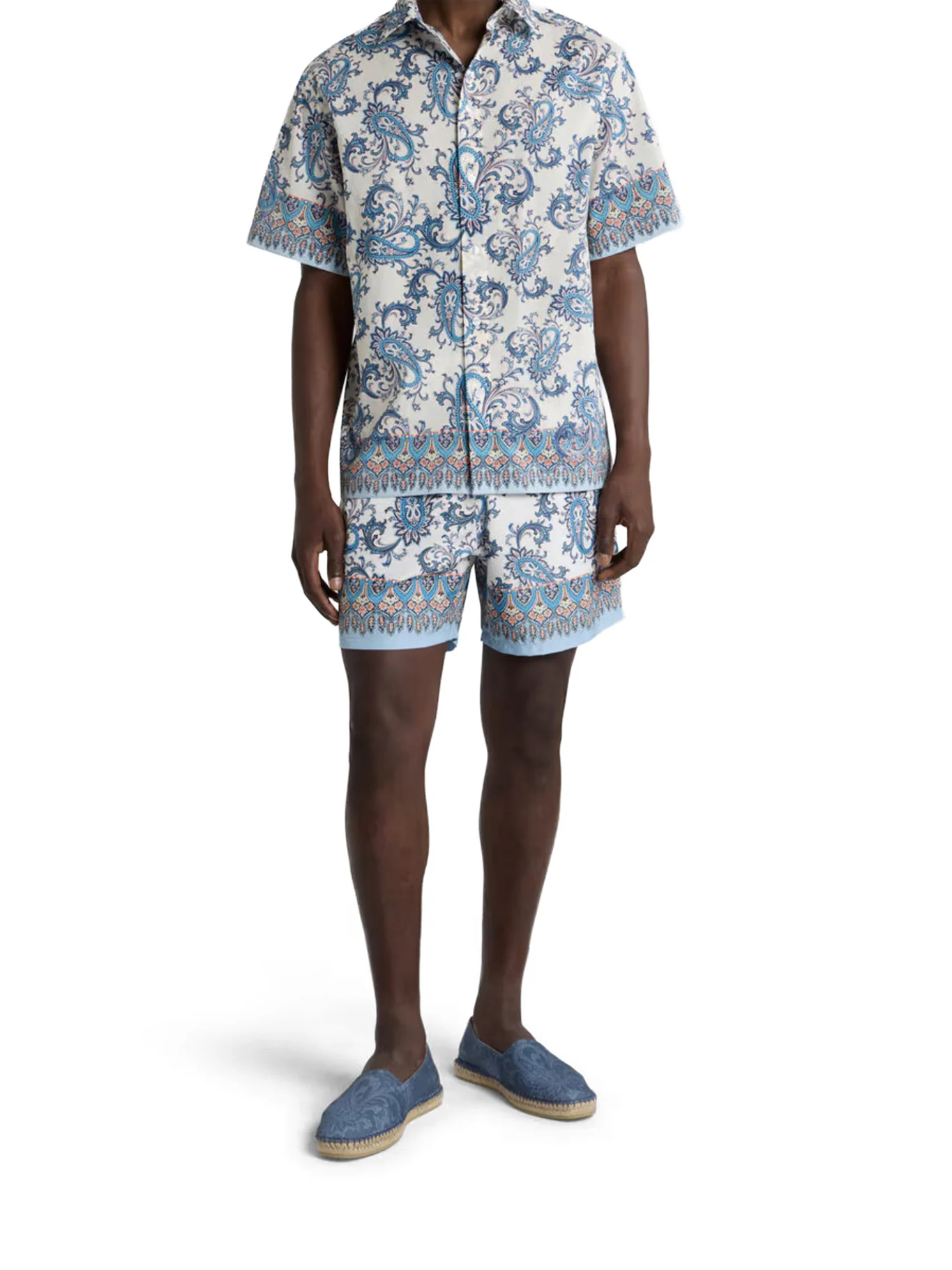 OVERSIZED COTTON MUSLIN SHIRT WITH FLORAL PAISLEY PATTERN - Image 2