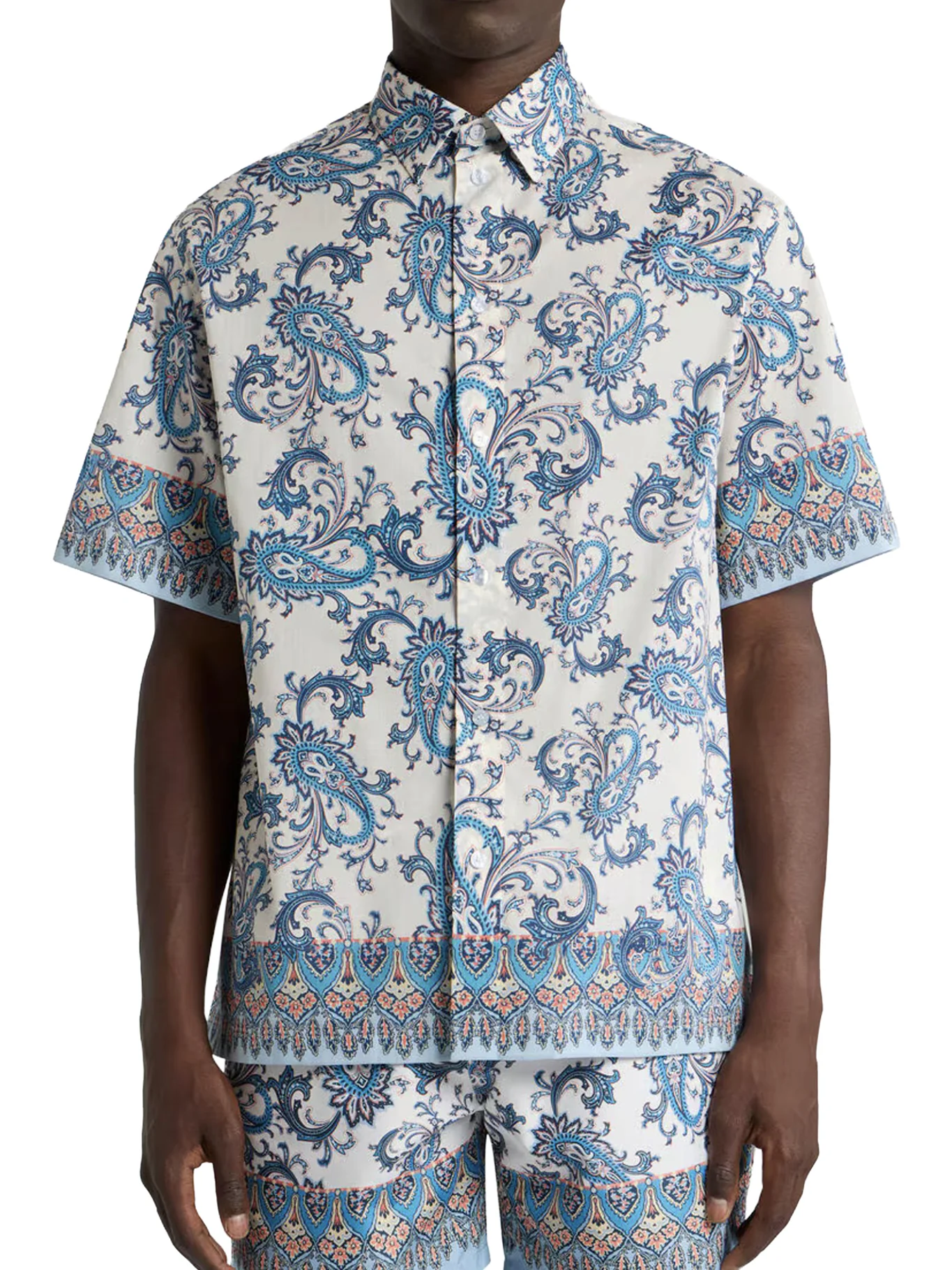 OVERSIZED COTTON MUSLIN SHIRT WITH FLORAL PAISLEY PATTERN - Image 3