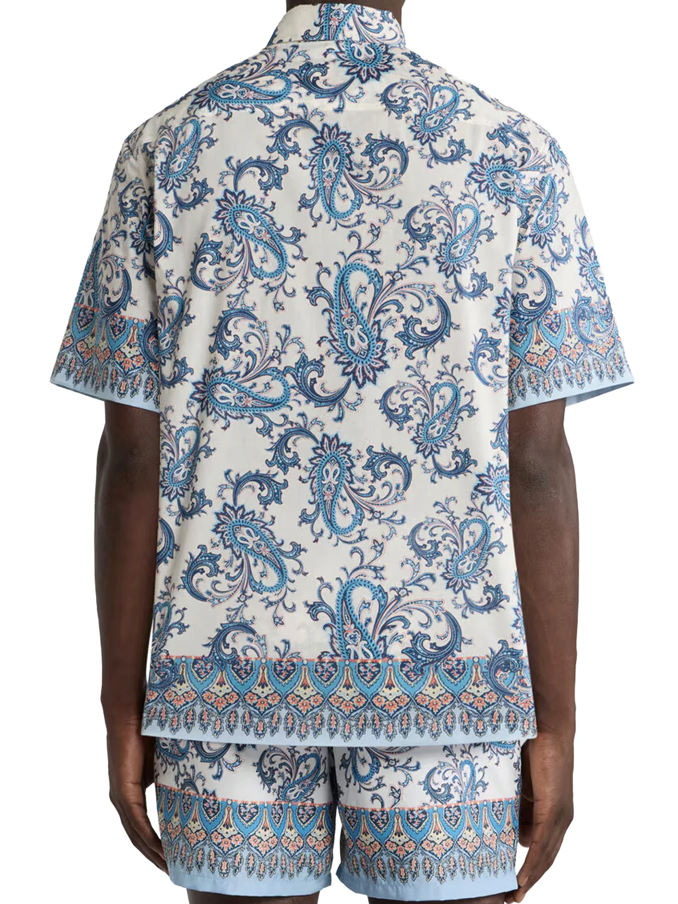 OVERSIZED COTTON MUSLIN SHIRT WITH FLORAL PAISLEY PATTERN - Image 4