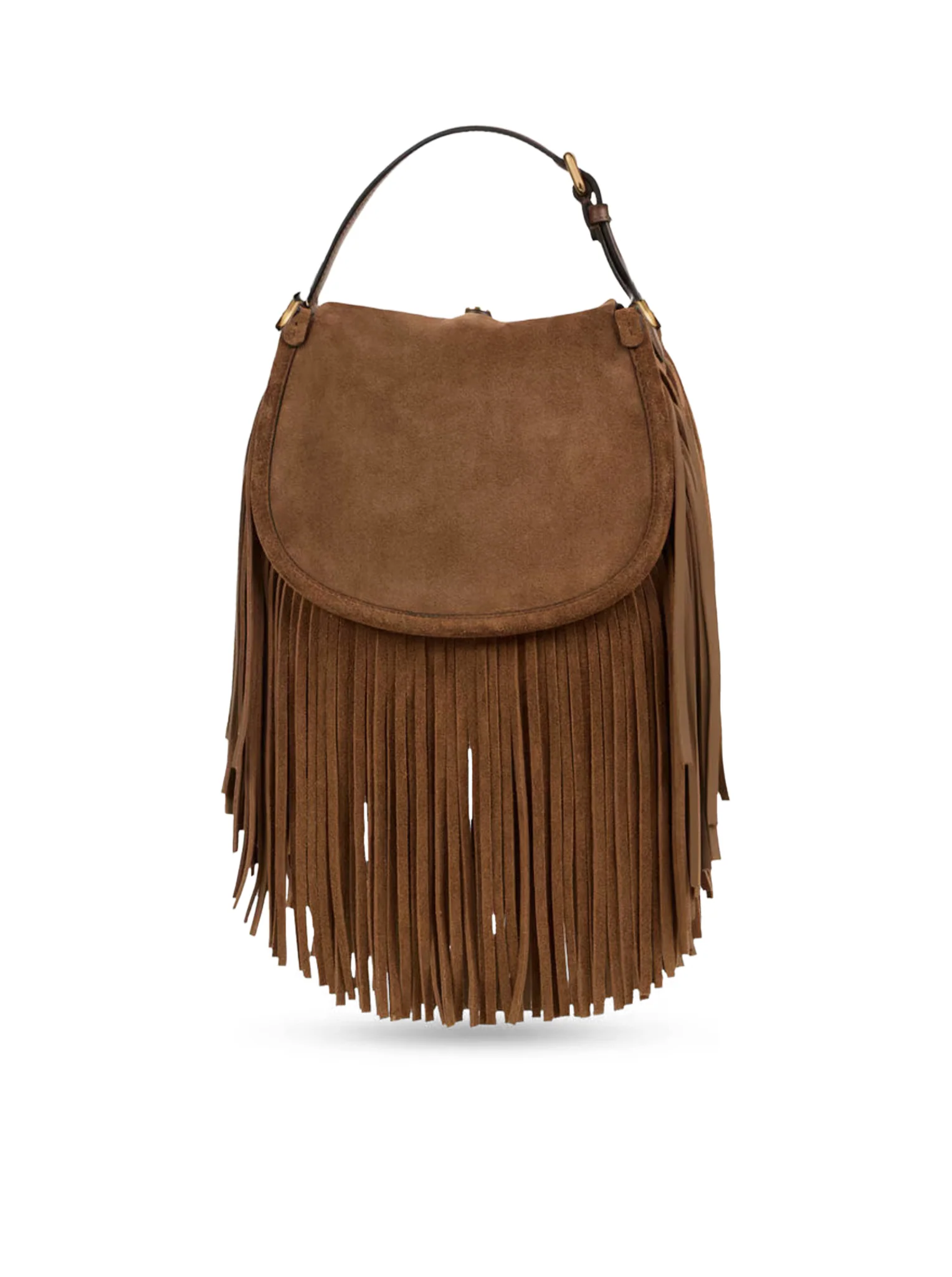 SMALL PONY BAG IN SUEDE WITH FRINGES - Image 2