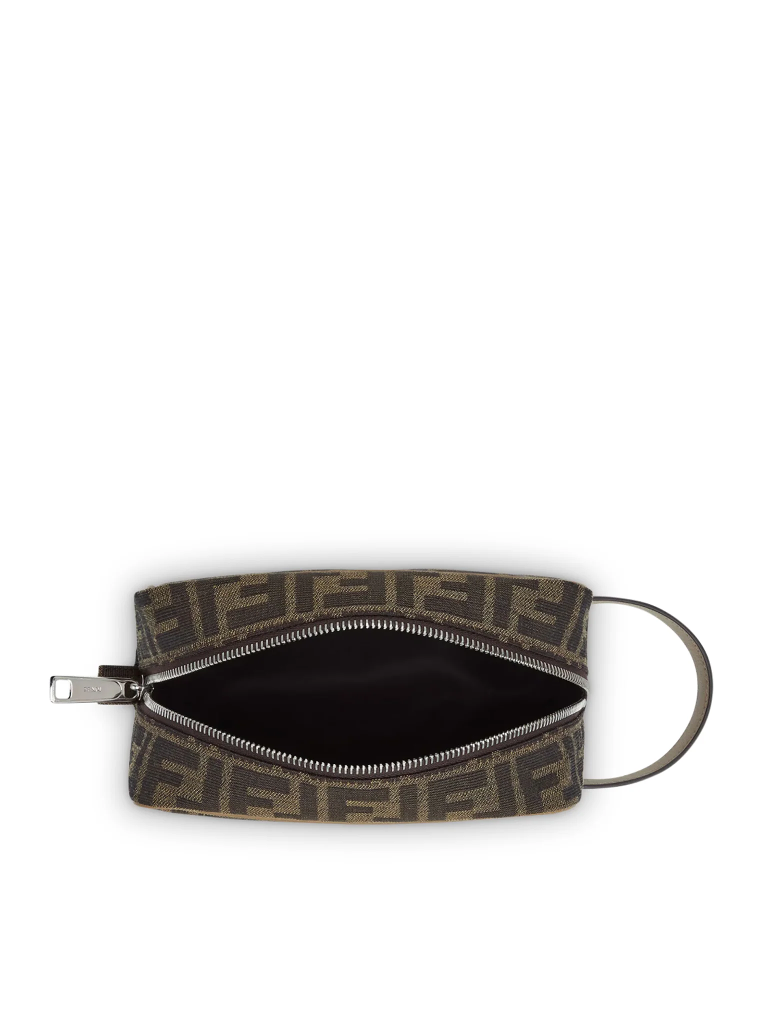 BEAUTY CASE SMALL FF JACQUARD BEAUTY CASE IN JACQUARD FF BROWN - Image 4