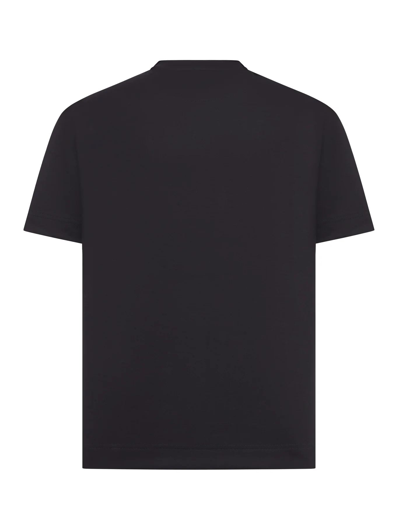 BLACK COTTON T-SHIRT - Image 2