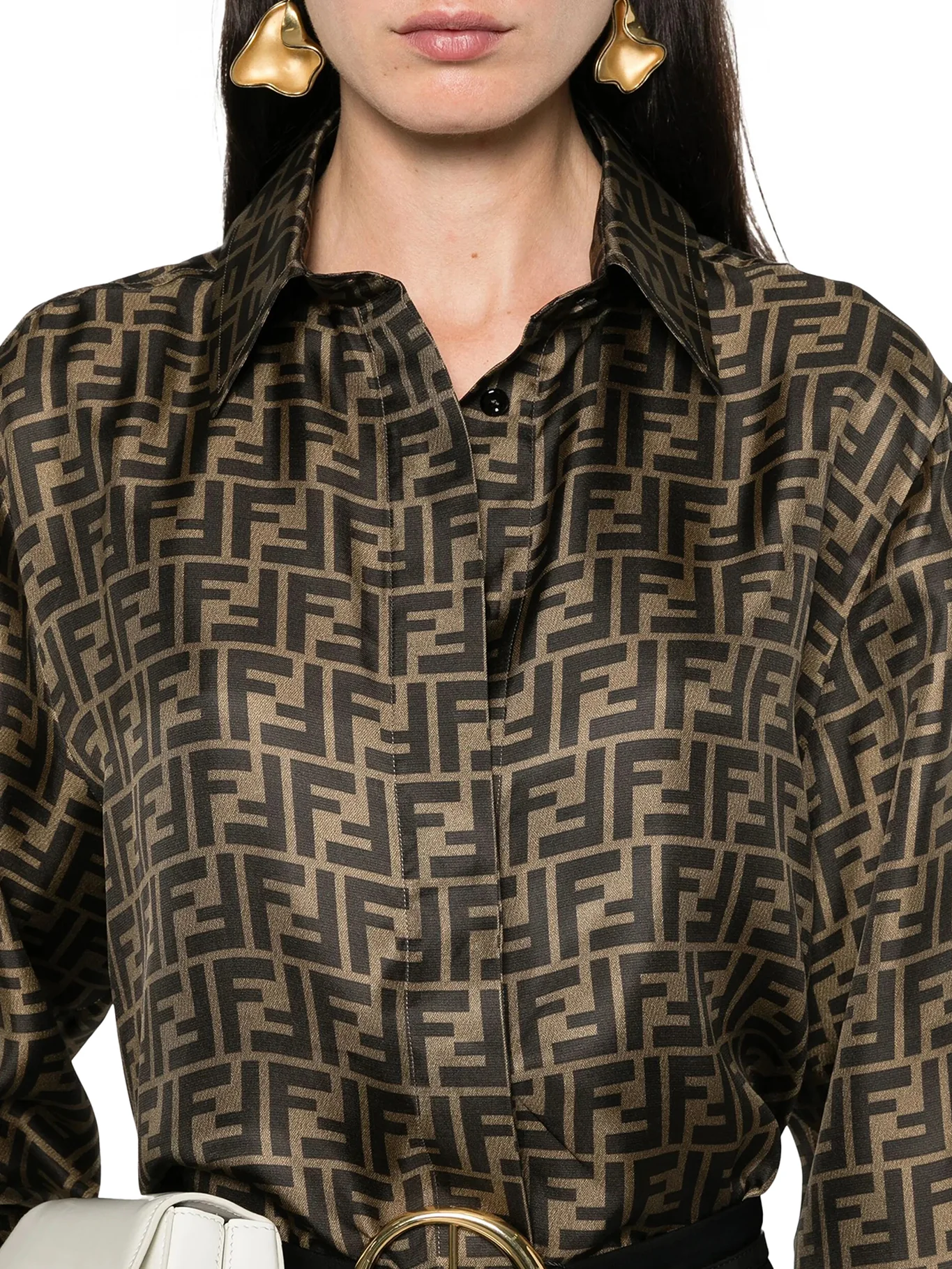 FF BROWN SILK SHIRT - Image 5