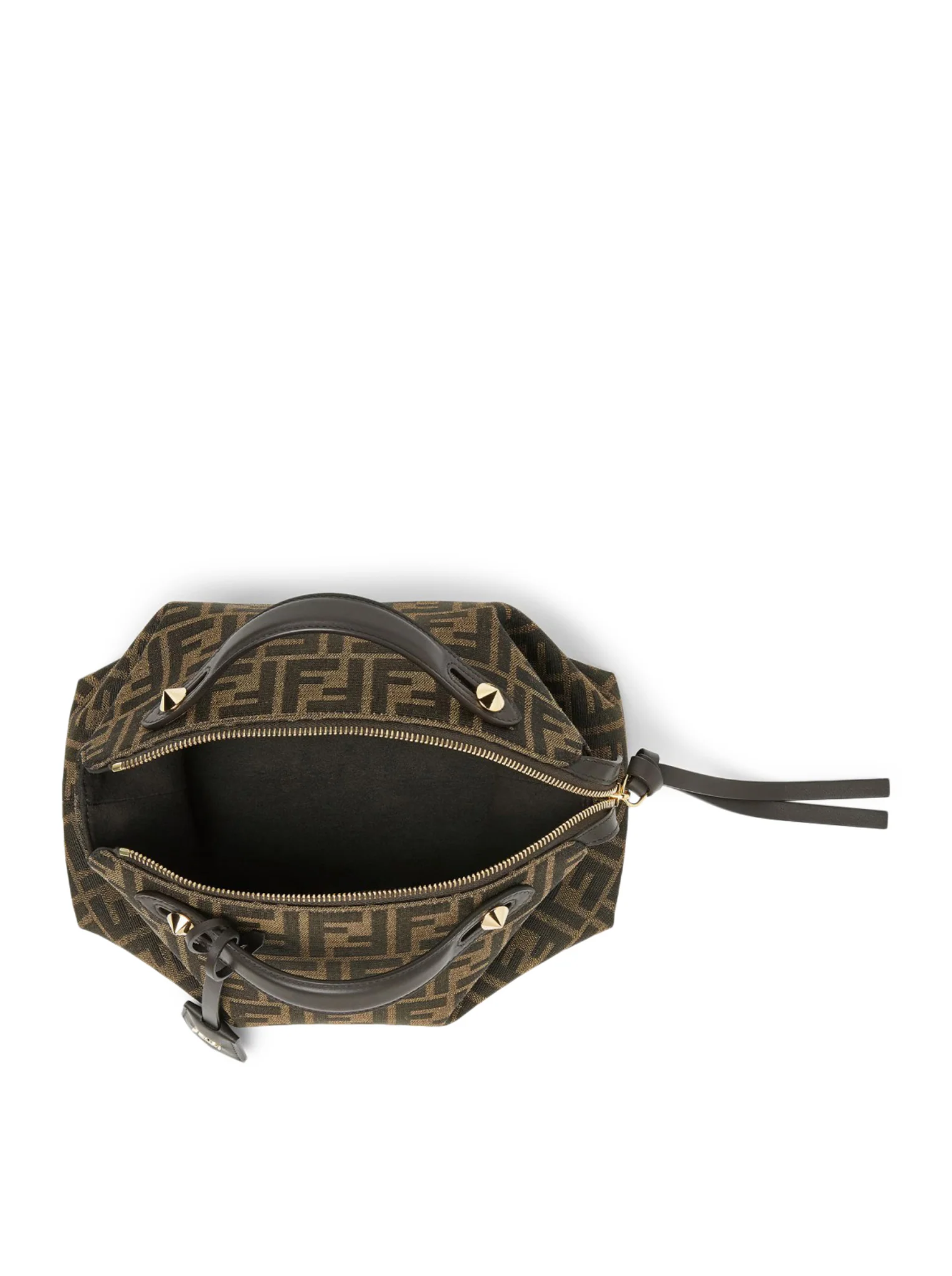 BY THE WAY SOFT MEDIUM BAG IN BROWN FF JACQUARD FABRIC - Image 7