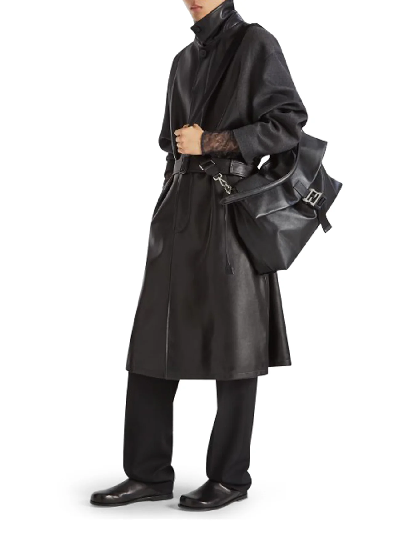 FLUX MAXI MESSENGER LEATHER BAG - Image 2