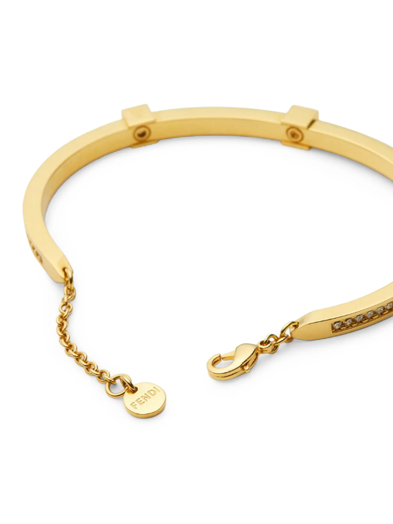 FOREVER BRACELET IN GOLDEN METAL AND CRYSTALS - Image 2