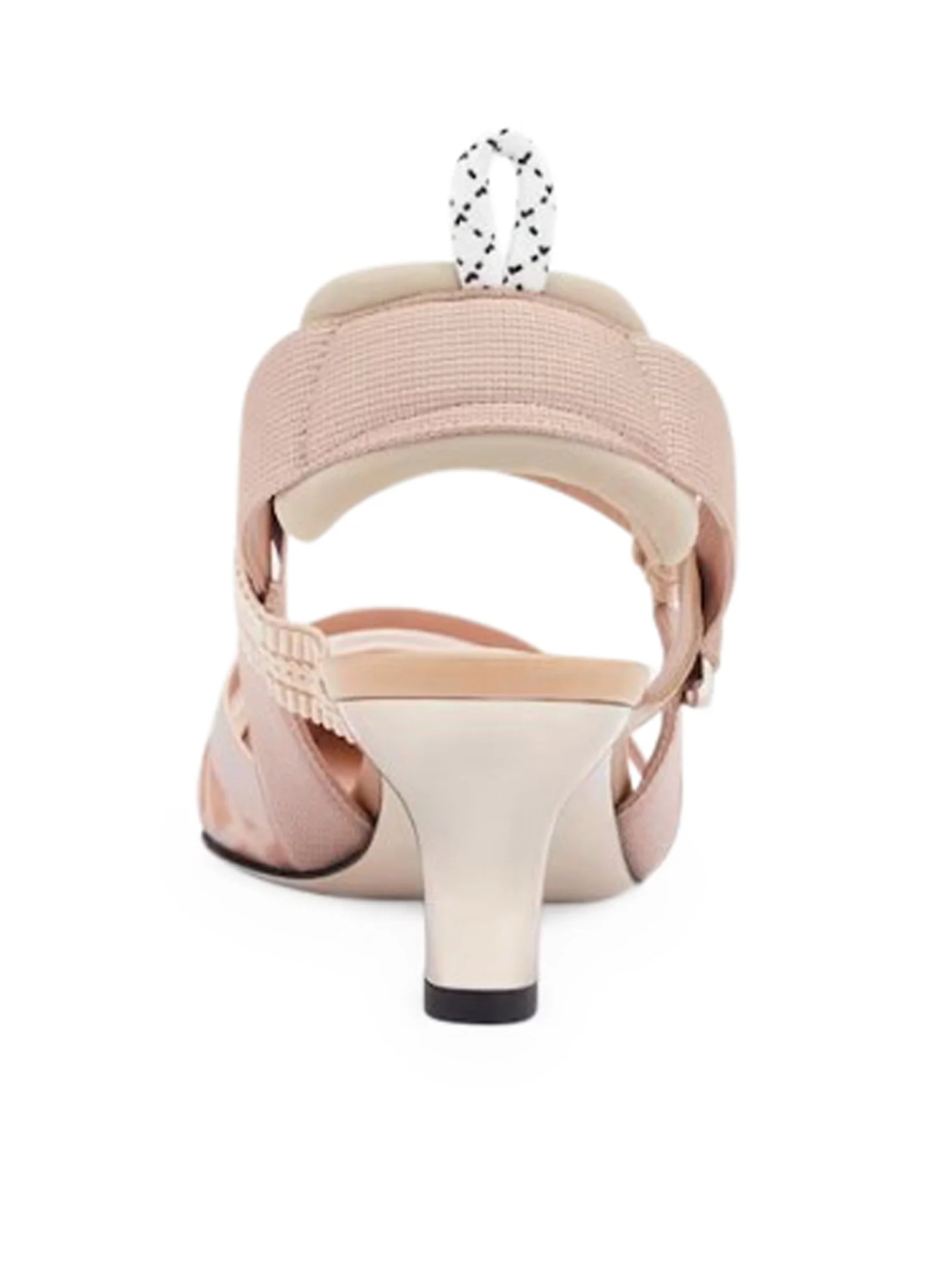 COLIBRI` SLINGBACK IN LEATHER AND MESH WITH MEDIUM HEEL - Image 3